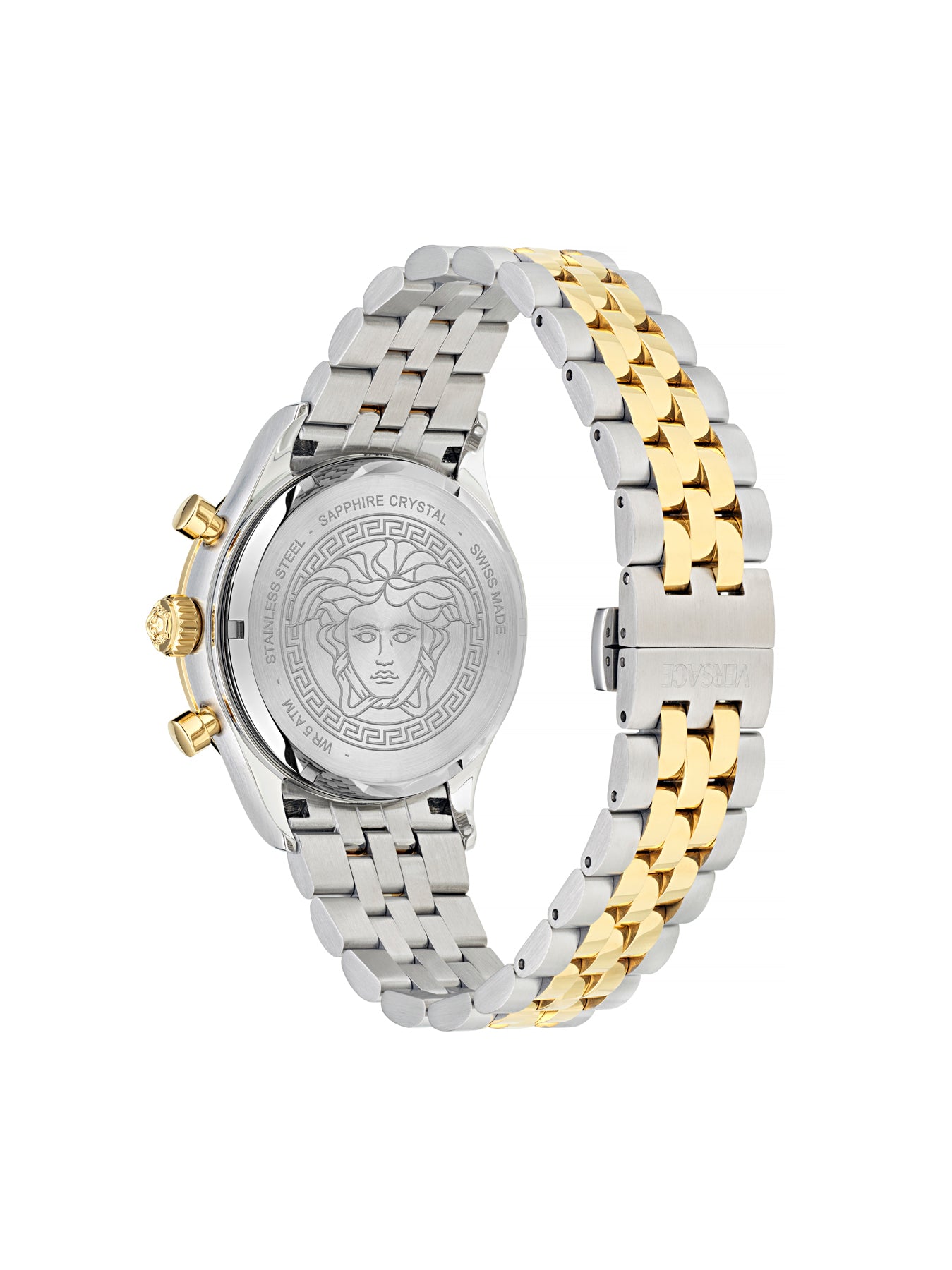 VERSACE Two-Tone Round Dial Analog Men's Watch - VECFA0324