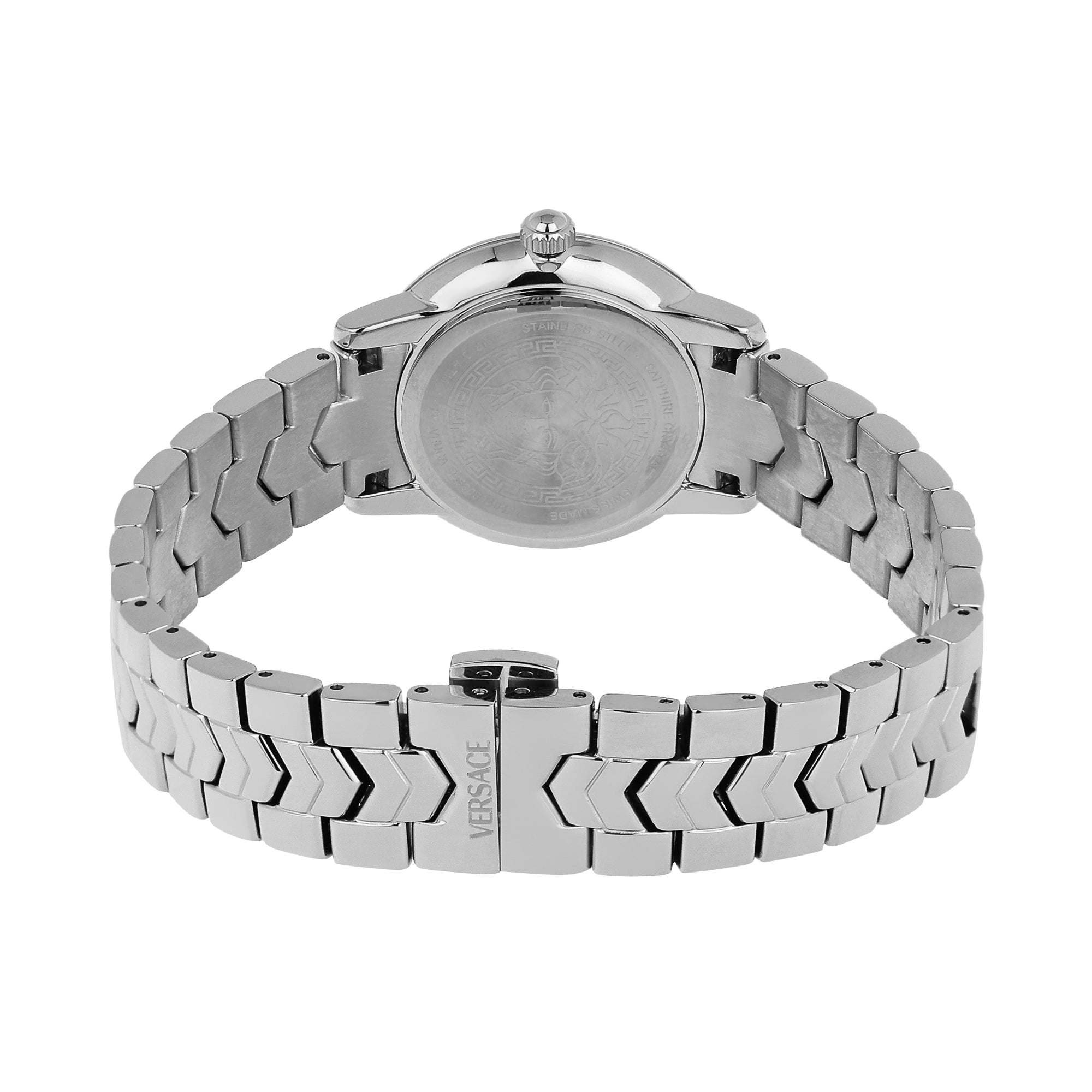 Versace V-Icon Light Blue Round Quartz Women Watch