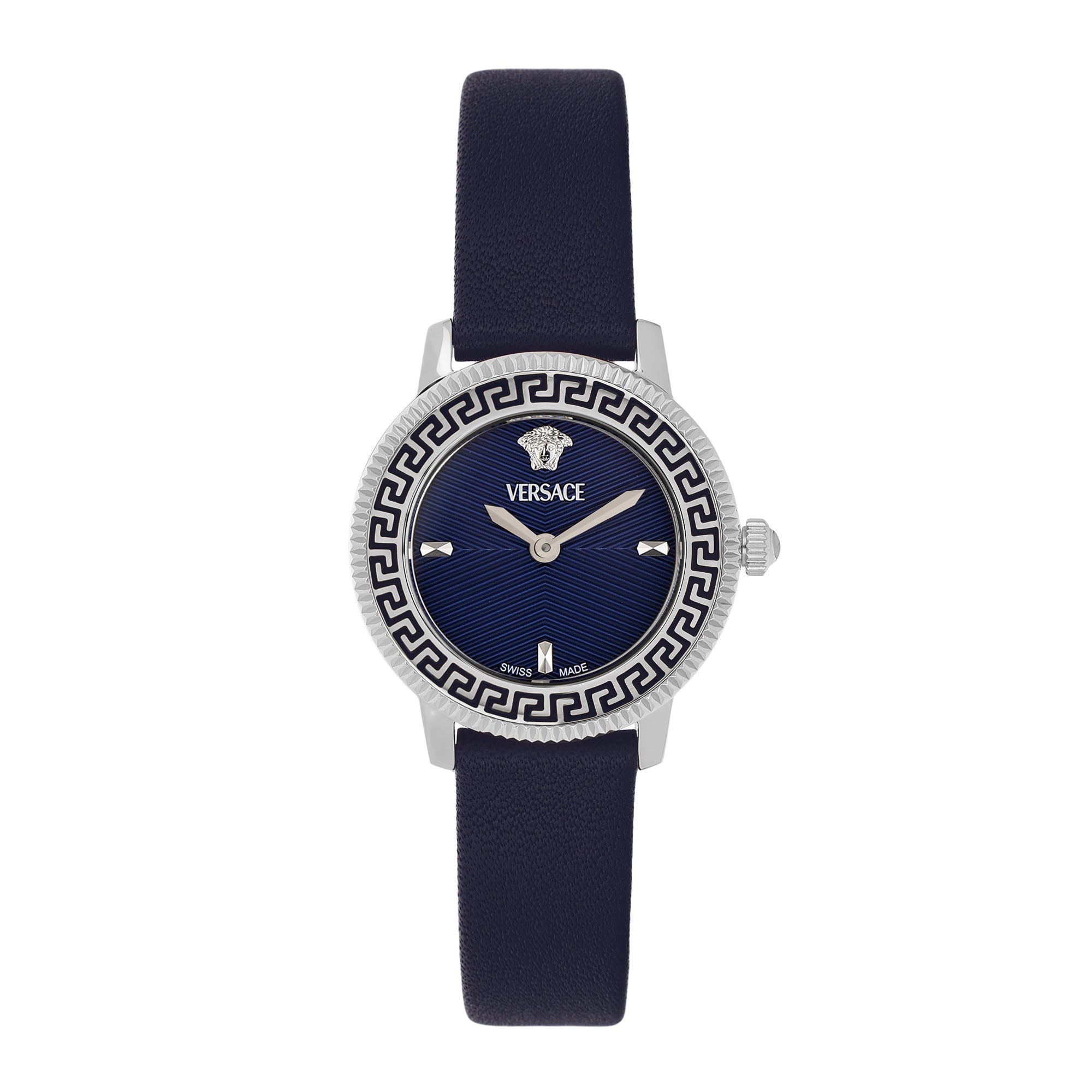 Versace V-Icon Black Round Quartz Women Watch