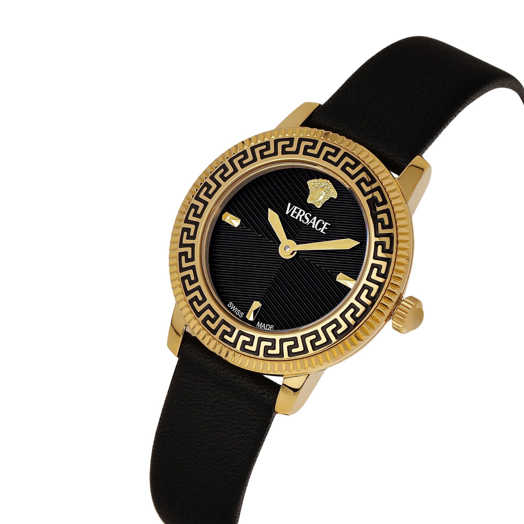 Versace V-Icon Blue Round Quartz Women Watch