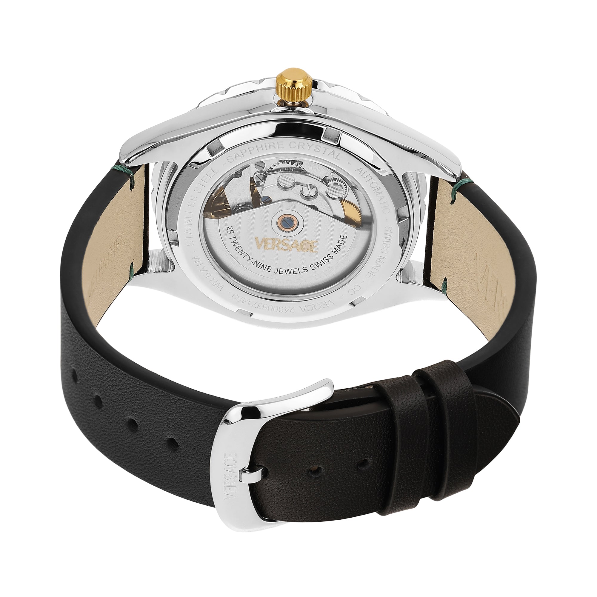 Versace Hellenyium Auto Green Round Quartz Men Watch