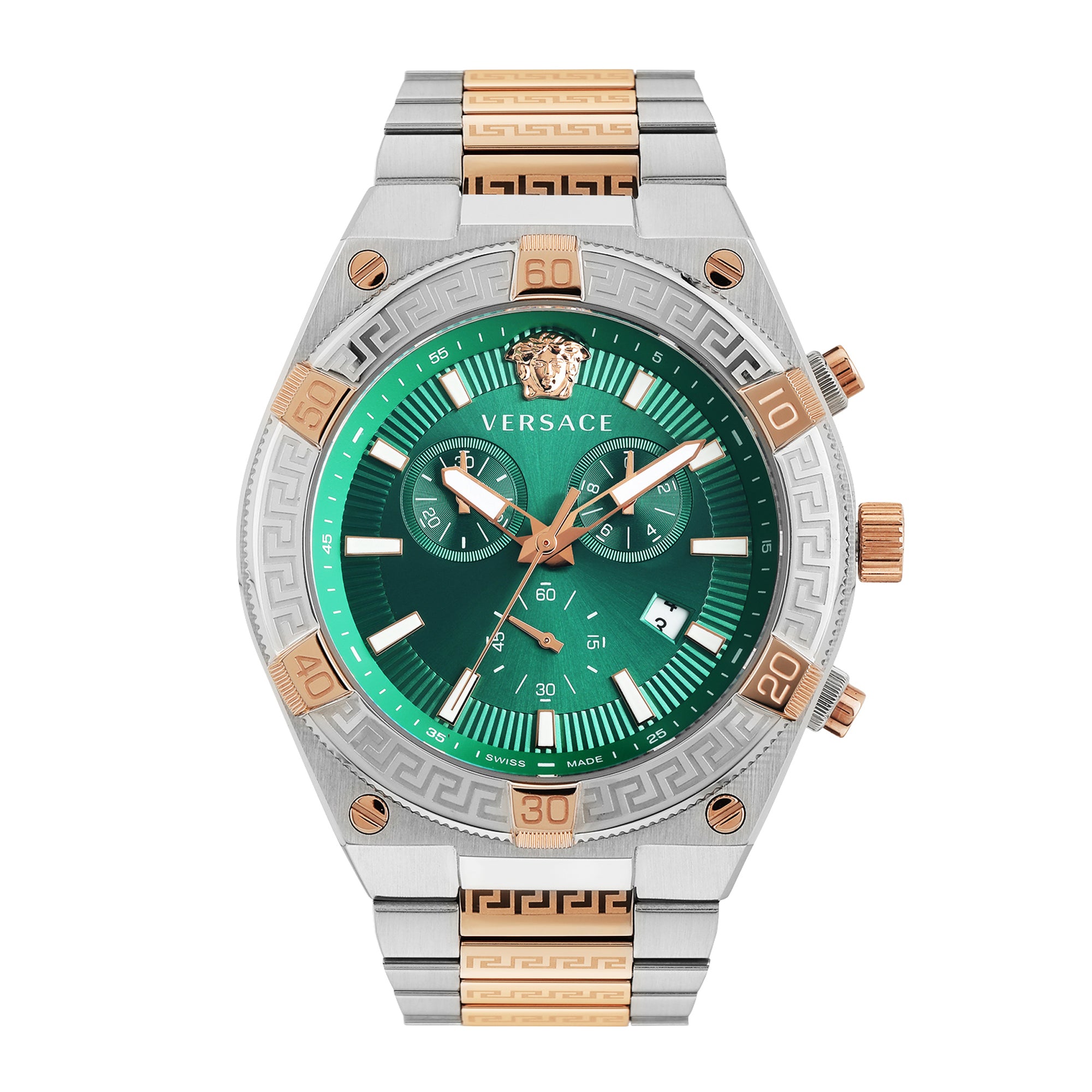 Versace V-Sporty Greca VESO01324 Green Men 46 mm Round Watch