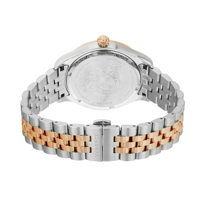 Versace Hellenium Green Round Quartz Men Watch Watch Versace