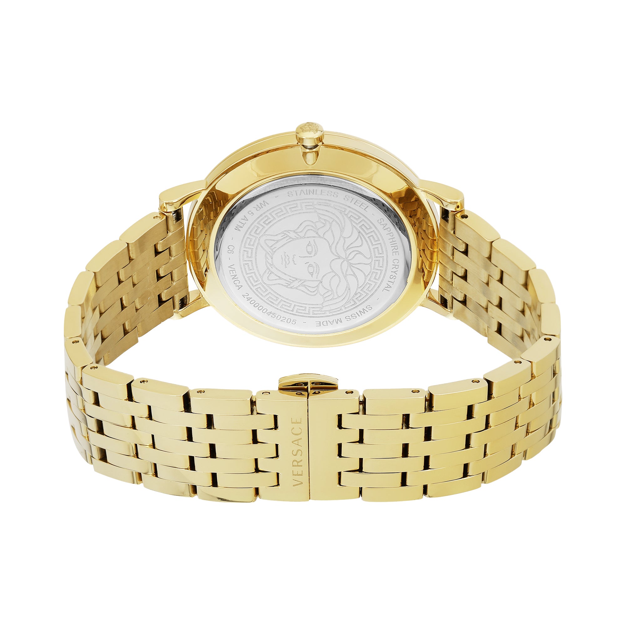 Versace V-Eternal Gent Date Black Round Quartz Men Watch Watch Versace