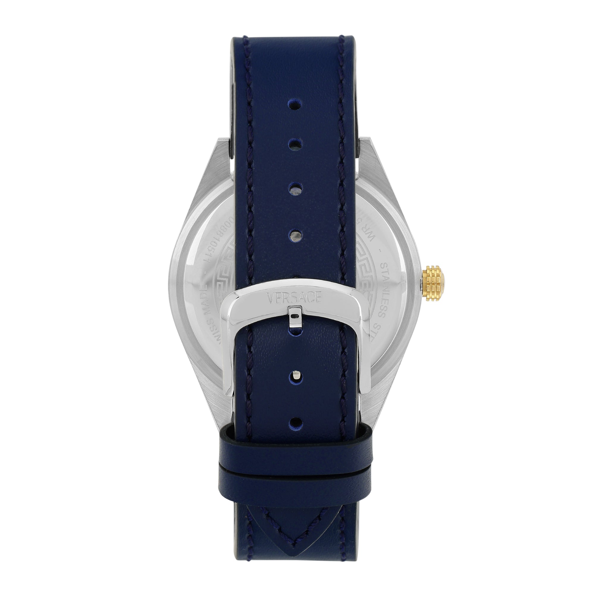 Versace V-Code Gmt Special Blue Round Quartz Men Watch