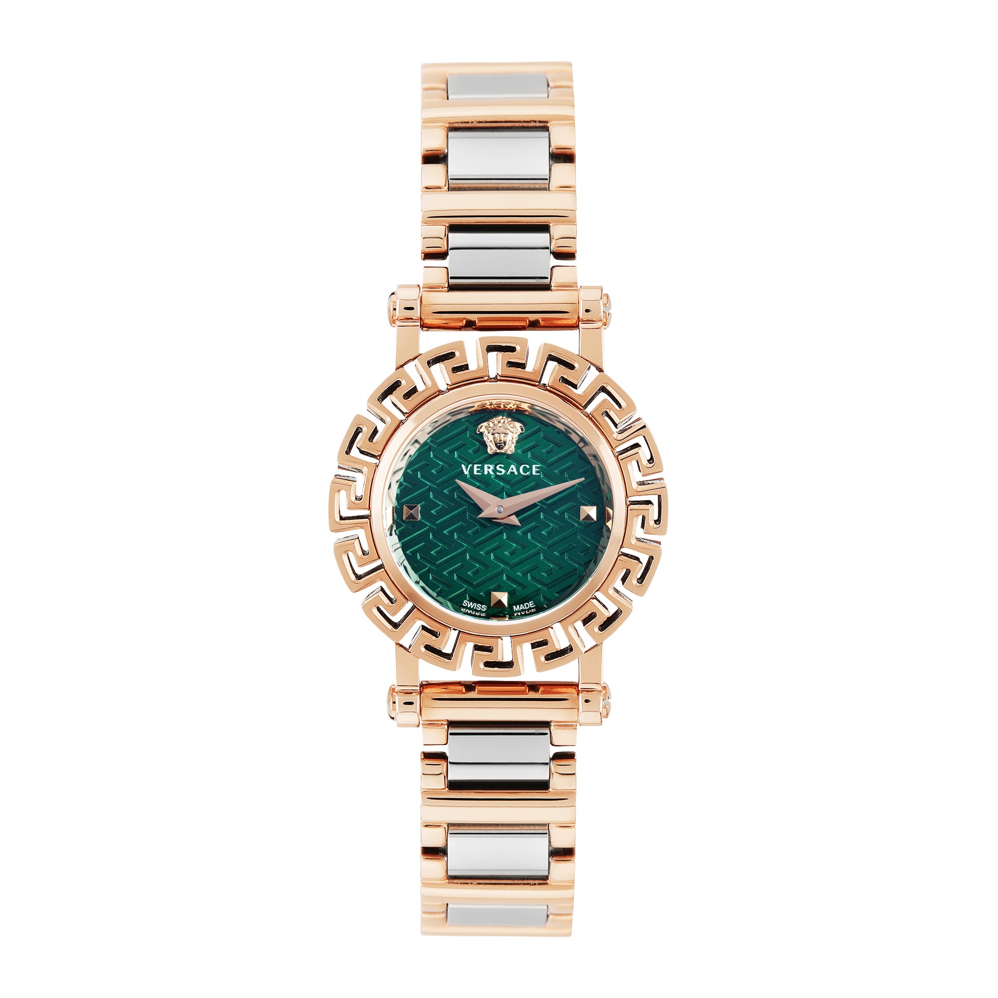 Versace Greca Glam VE2Q00724 Green Women 30 mm Round Watch