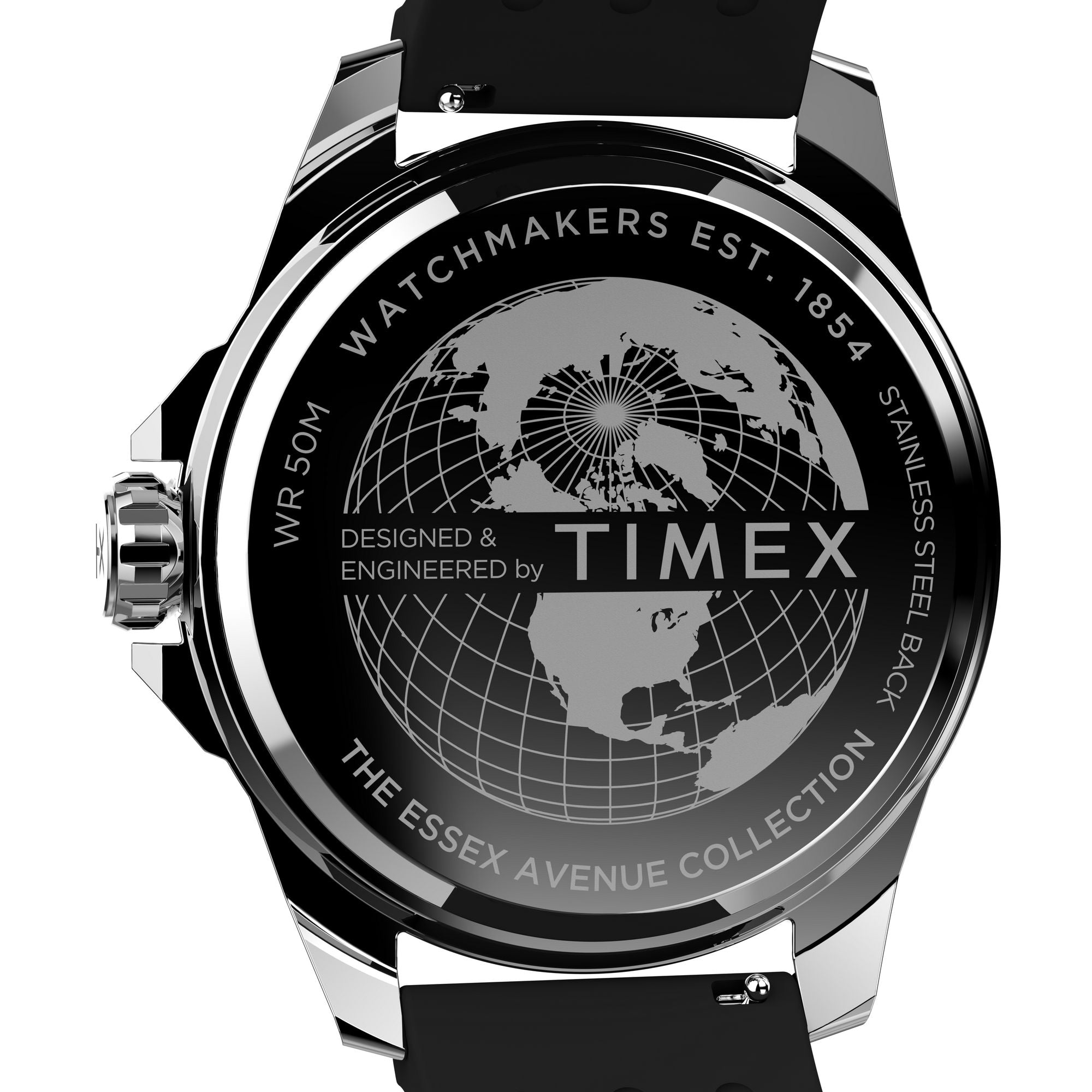 Timex Essex Black Round Quartz Men Watch Watch Timex