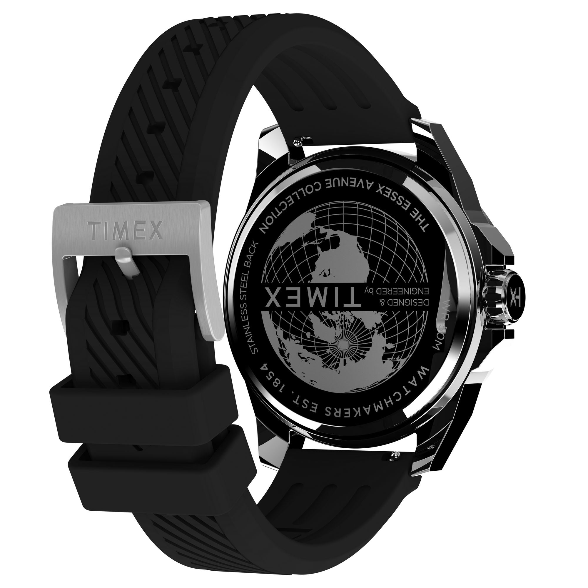 Timex Essex Black Round Quartz Men Watch