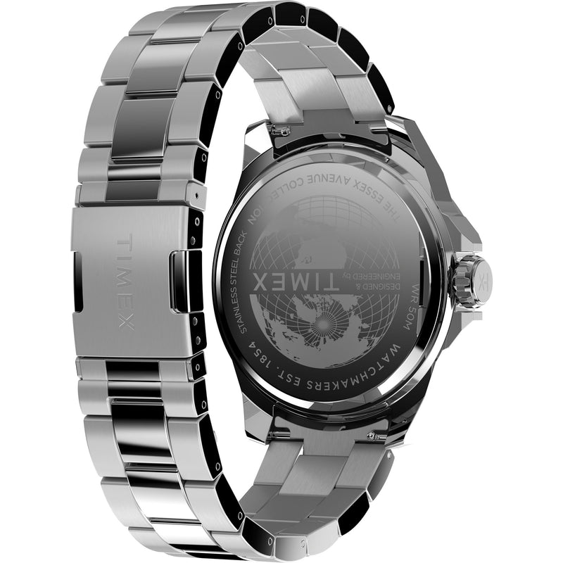 Timex Essex Black Round Quartz Men Watch Watch Timex