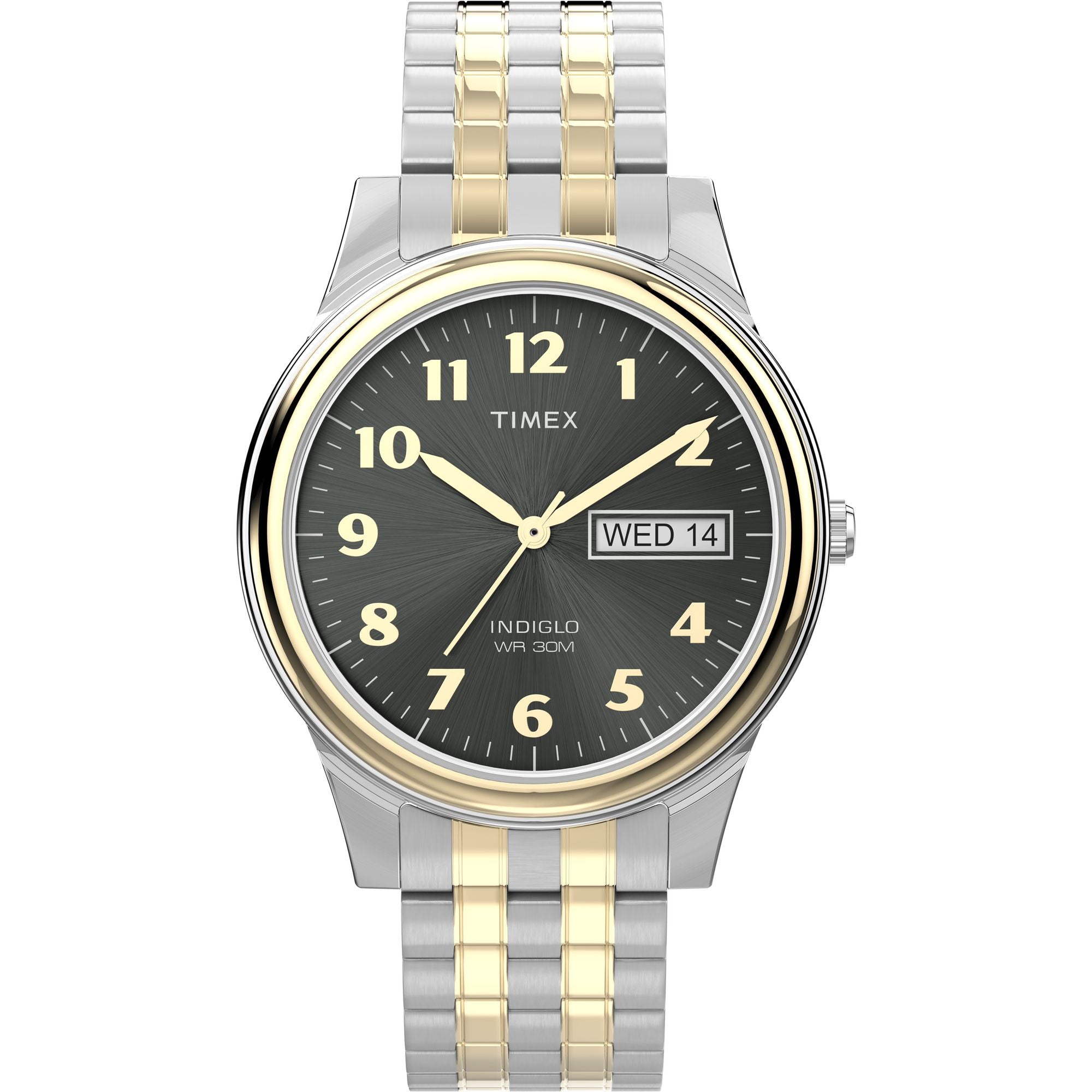 Timex Main Street Black Round Quartz Men Watch Watch Timex
