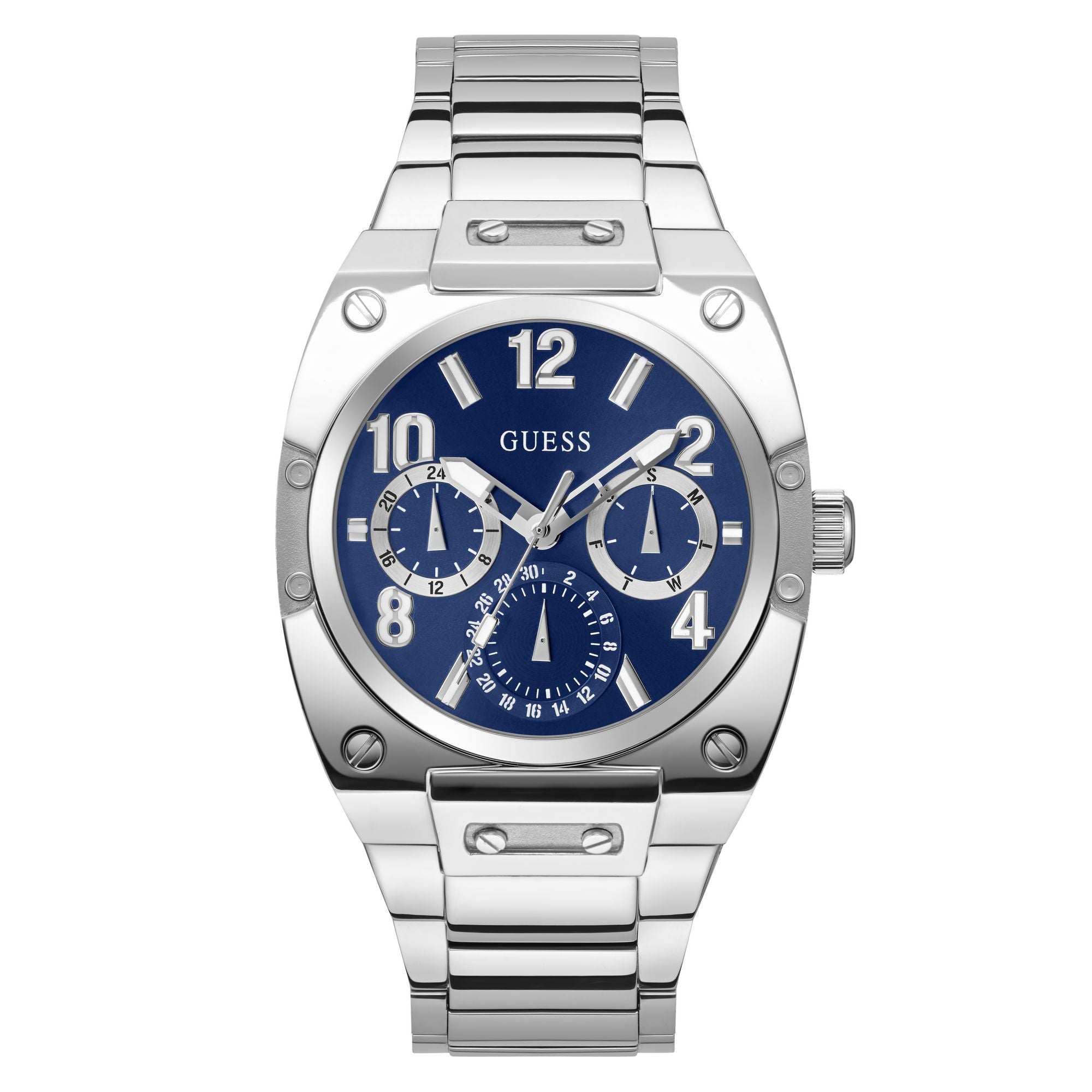 Guess Gd Prodigy Blue Rectangle Quartz Men Watch Watch Guess