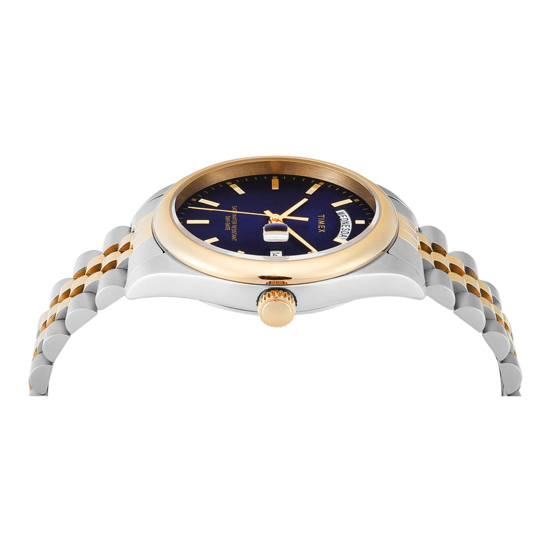 Timex Legacy Round 41mm Blue Dial Analog Men Watch - TWEG27100 Watch Timex