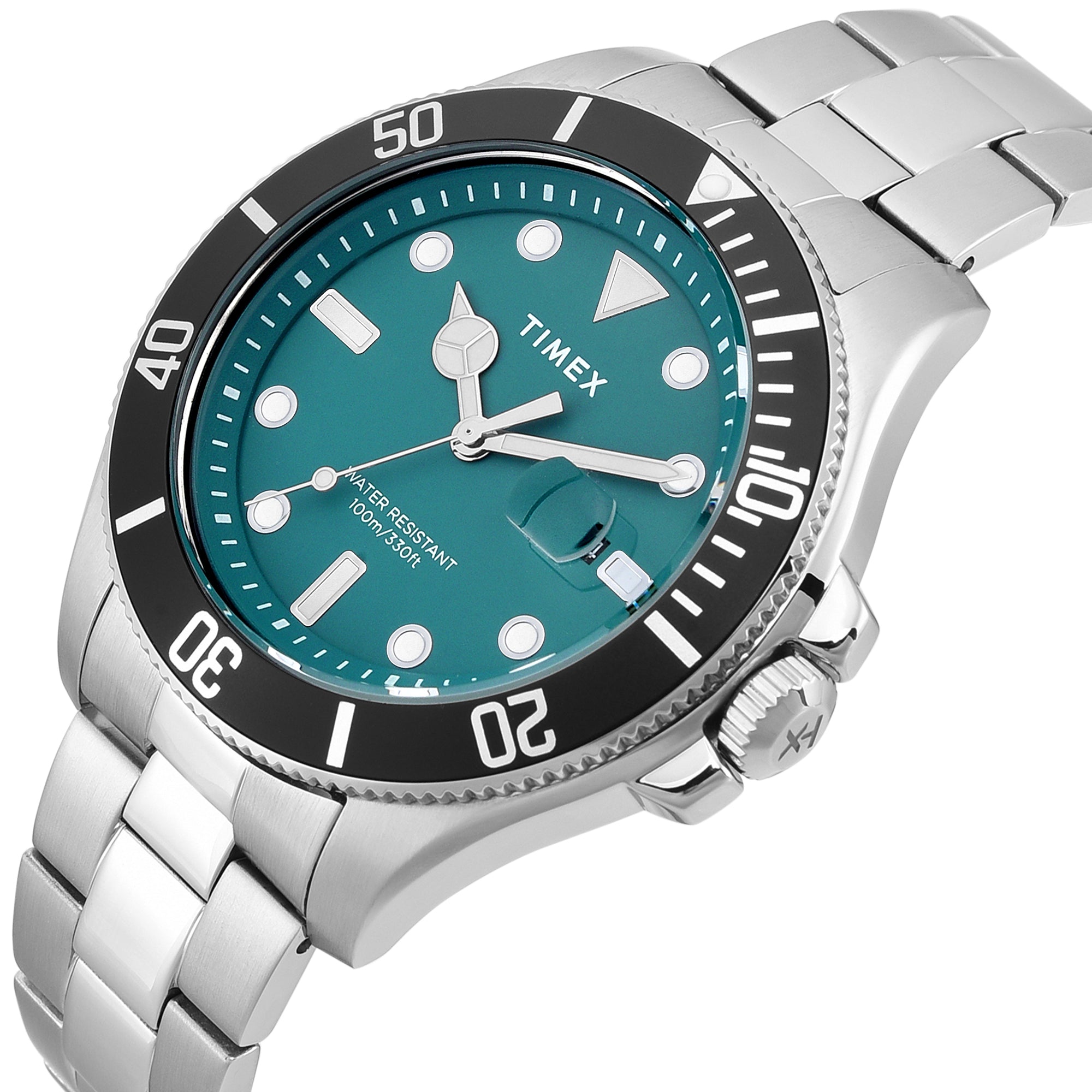 Timex Trend Green Round Quartz Men Watch TWEG27003 At JUST WATCHES