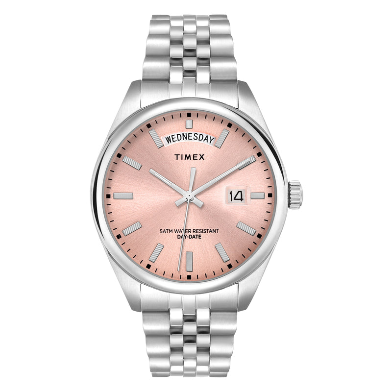 Timex Legacy Round 41mm Pink Dial Analog Men Watch - TWEG27101 Watch Timex