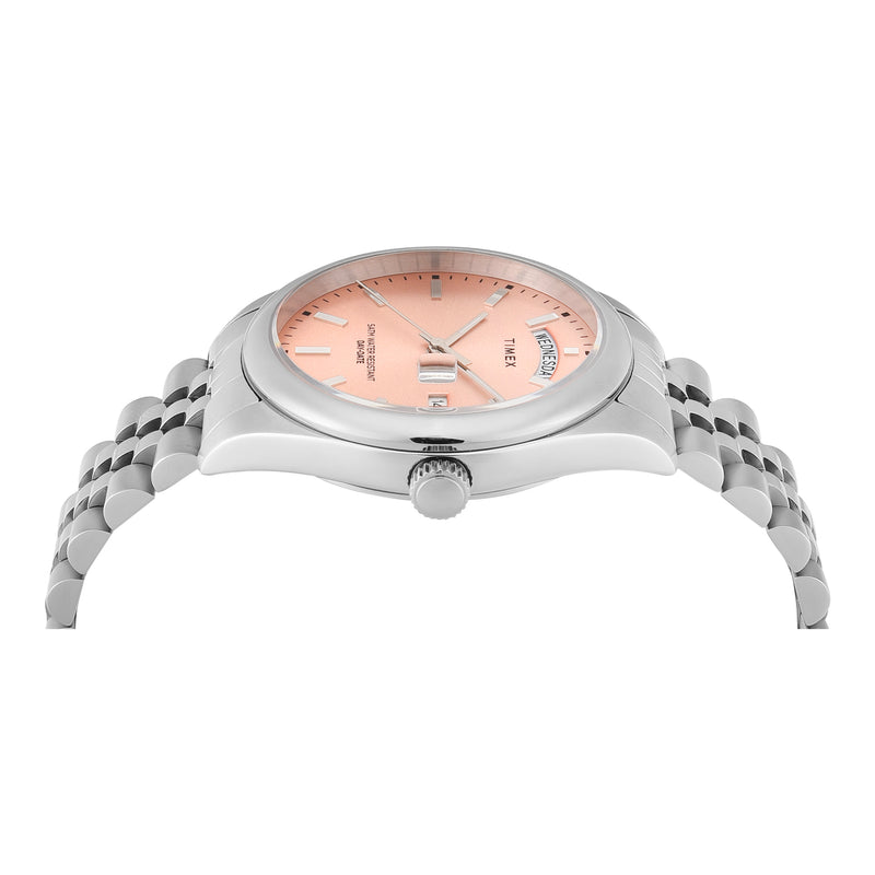 Timex Legacy Round 41mm Pink Dial Analog Men Watch - TWEG27101 Watch Timex
