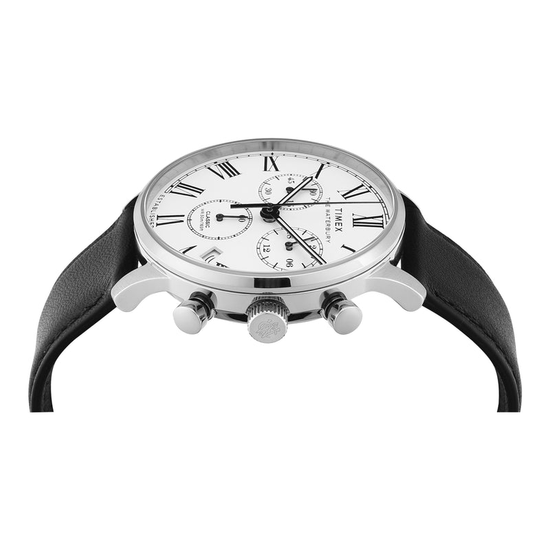Timex Waterbury Round 42mm White Dial Analog Men Watch - TWEG26600 Watch Timex