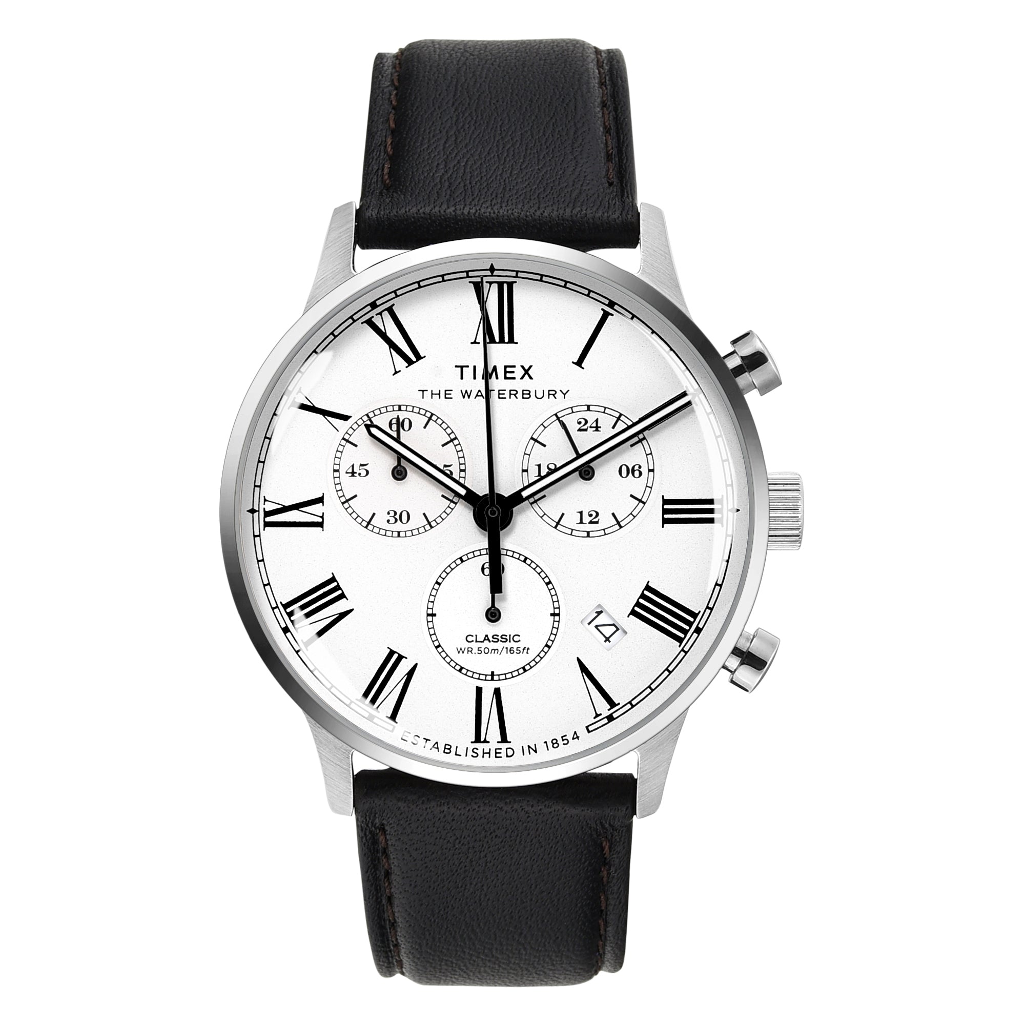 Timex Waterbury Round 42mm White Dial Analog Men Watch - TWEG26600 