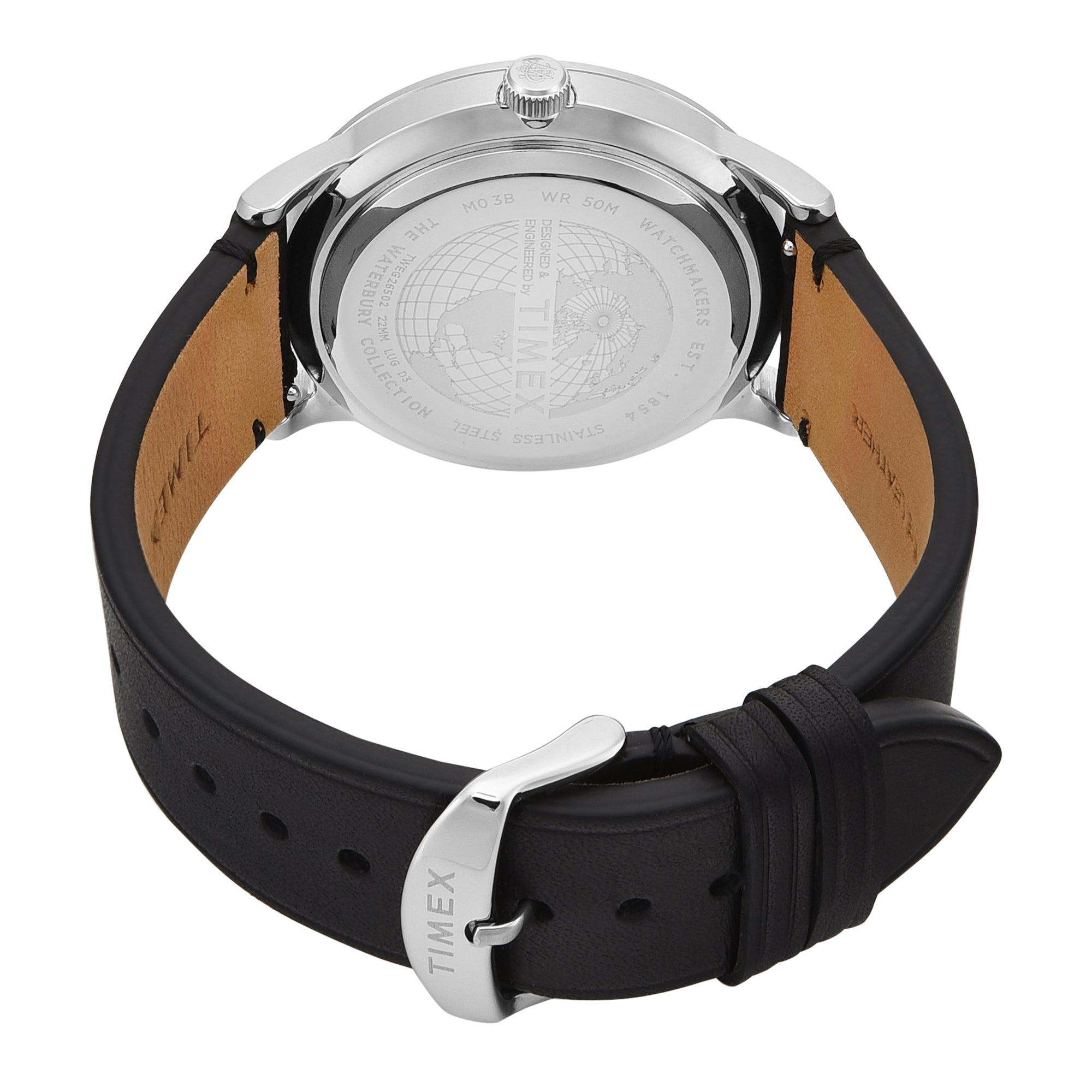 Timex Waterbury Round 42mm White Dial Analog Men Watch - TWEG26503 Watch Timex