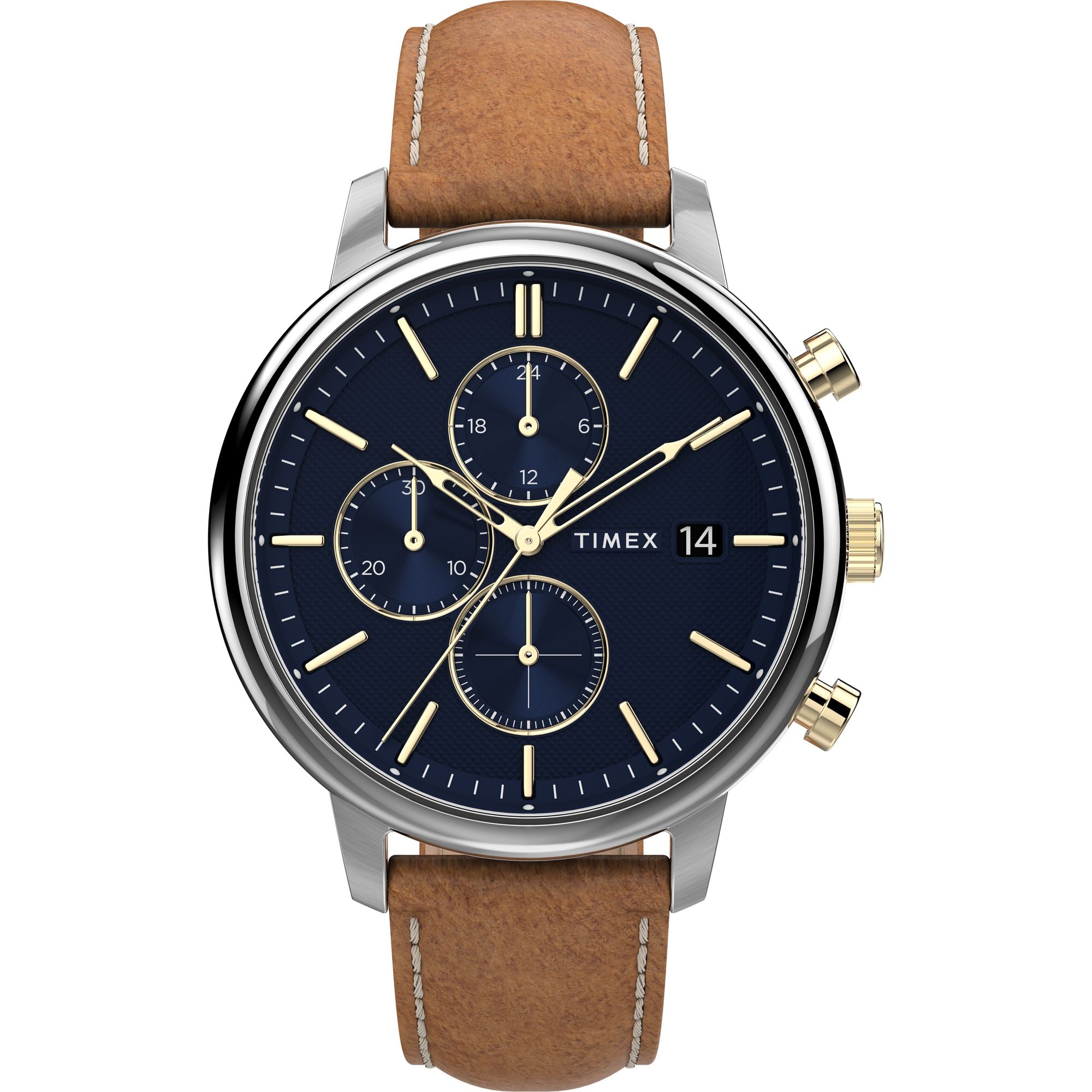 Timex Chicago Round 45mm Blue Dial Analog Men Watch - TWEG26904 Watch Timex