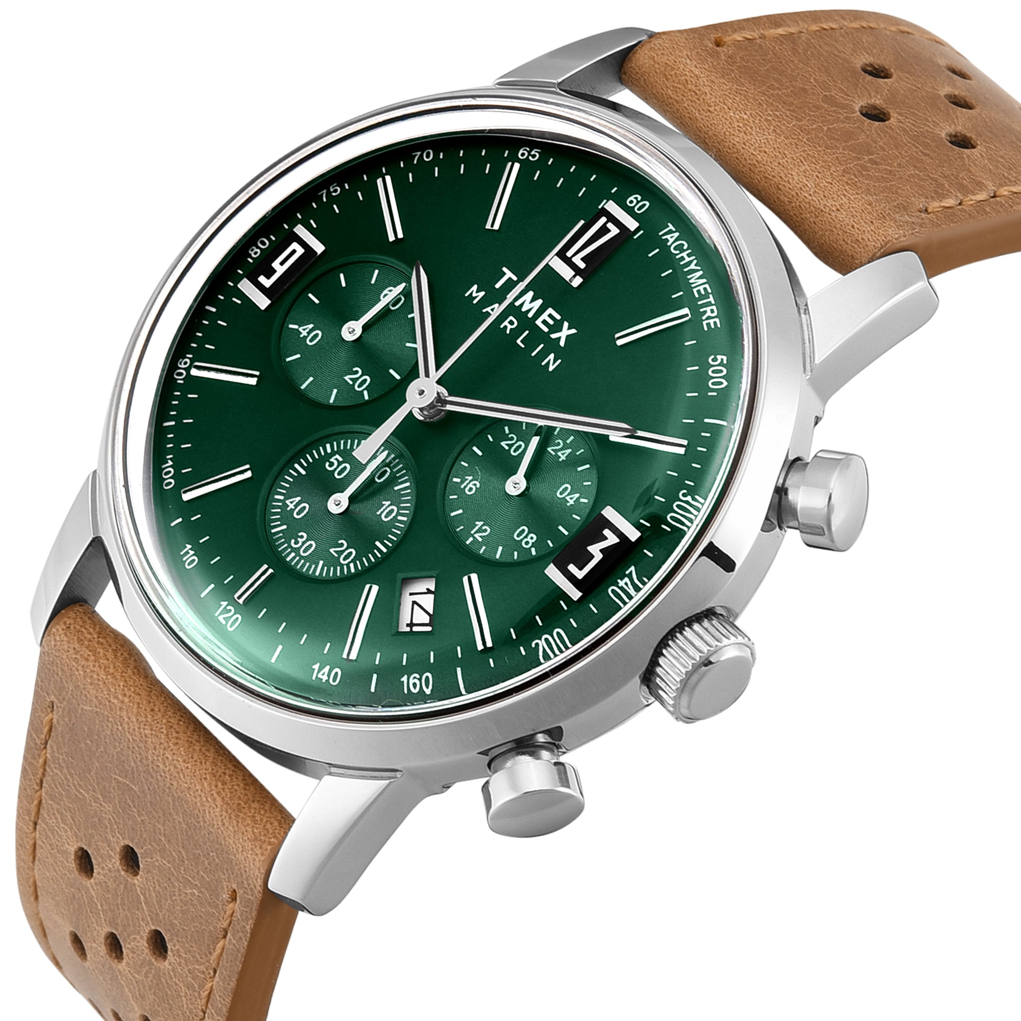 Timex Marlin Round 21mm Green Dial Analog Men Watch - TWEG26702 Watch Timex