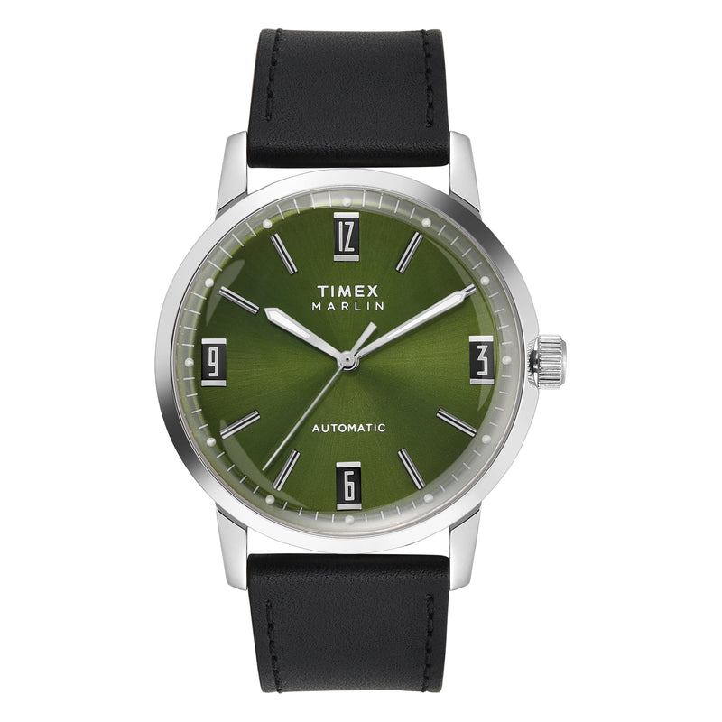 Timex Marlin Round 42mm Green Dial Mechanical Automatic Men Watch - TWEG26700 Watch Timex