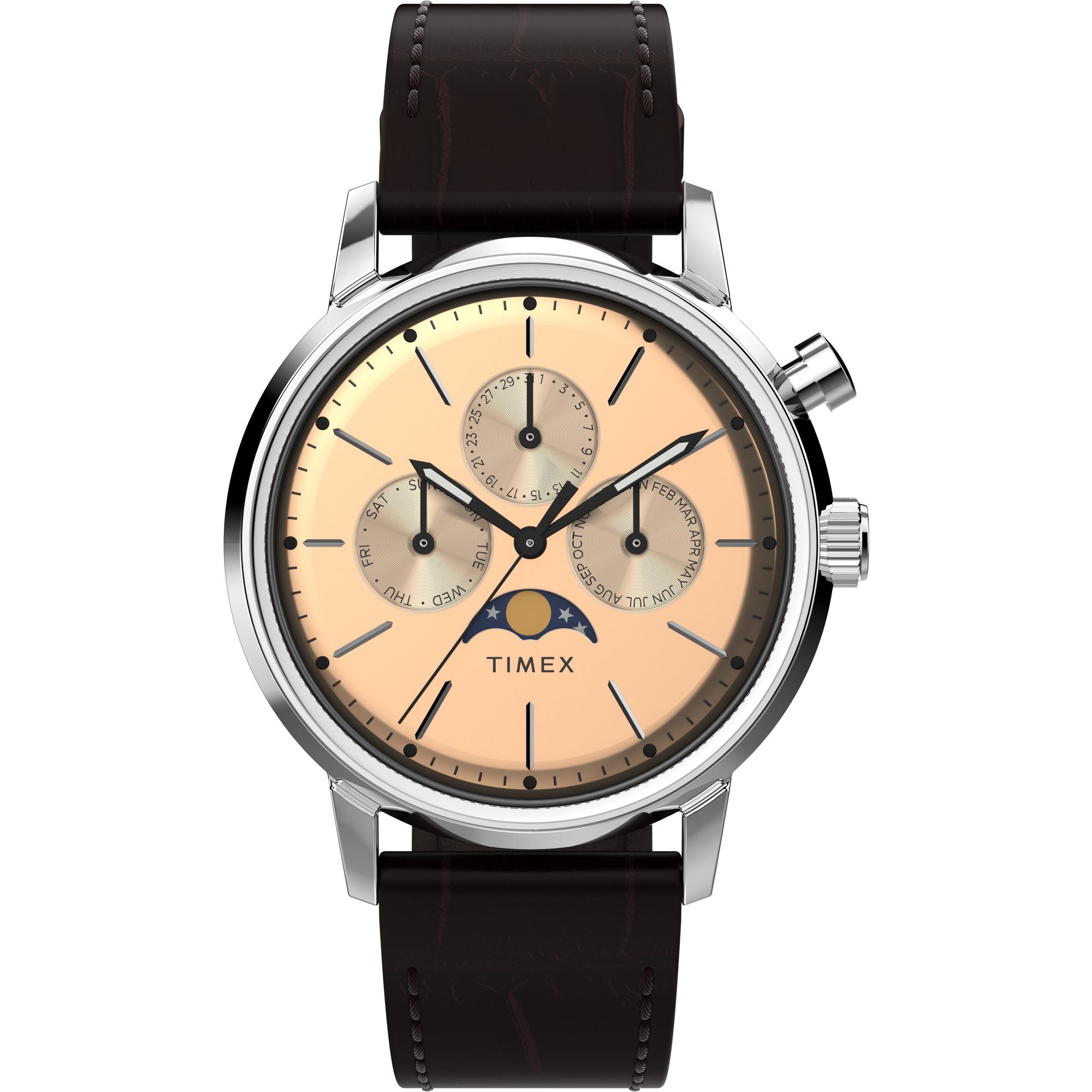 Timex Marlin Round 40mm Rose Gold Dial Analog Men Watch - TWEG26801 Watch Timex