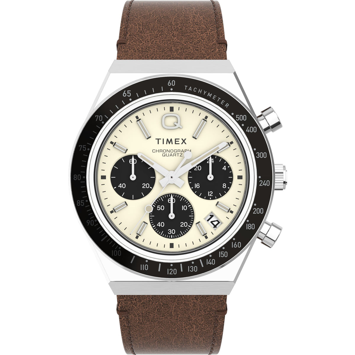 Timex Q Round 21mm Beige Dial Analog Men Watch - TWEG26401
