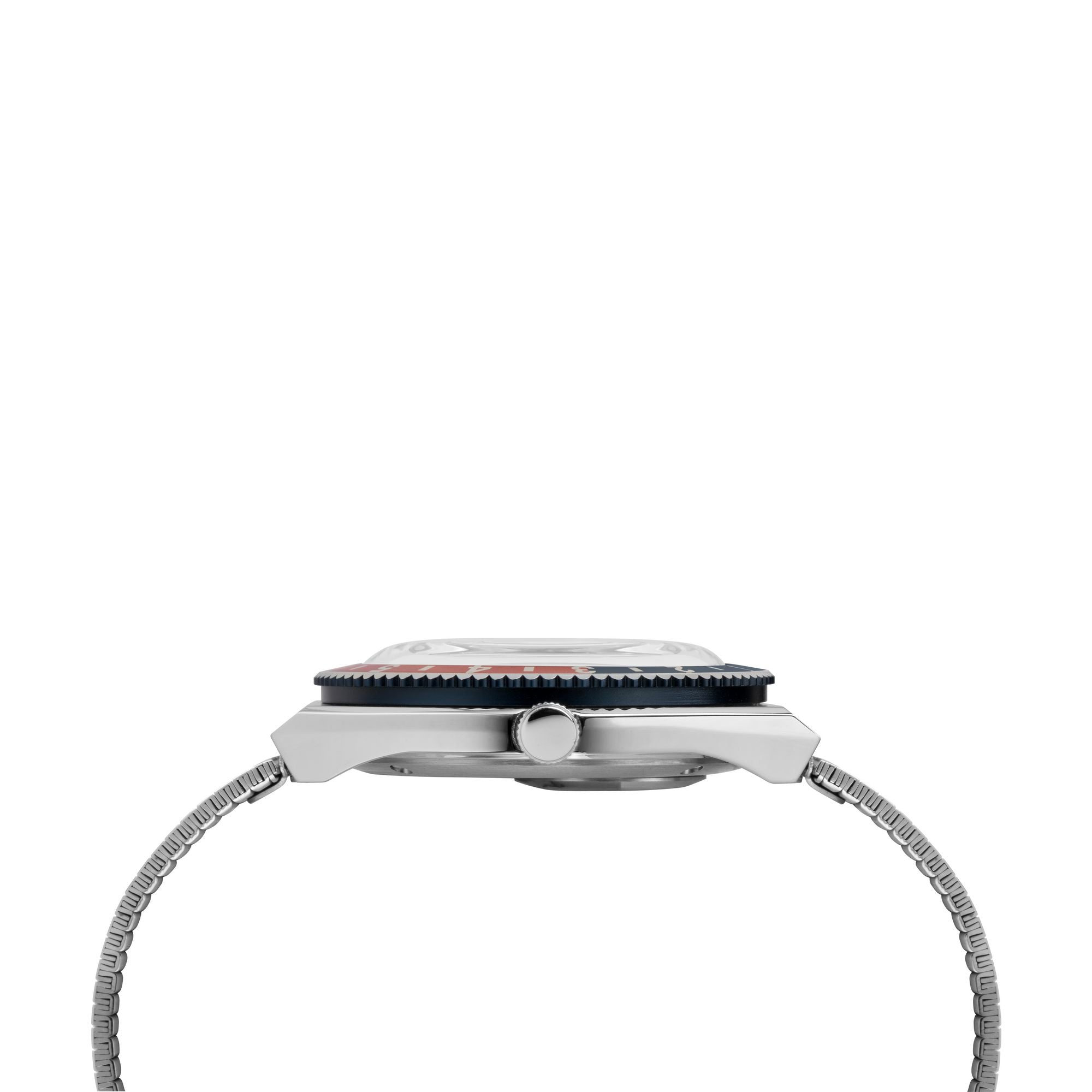 Q Timex Blue Round Quartz Men Watch