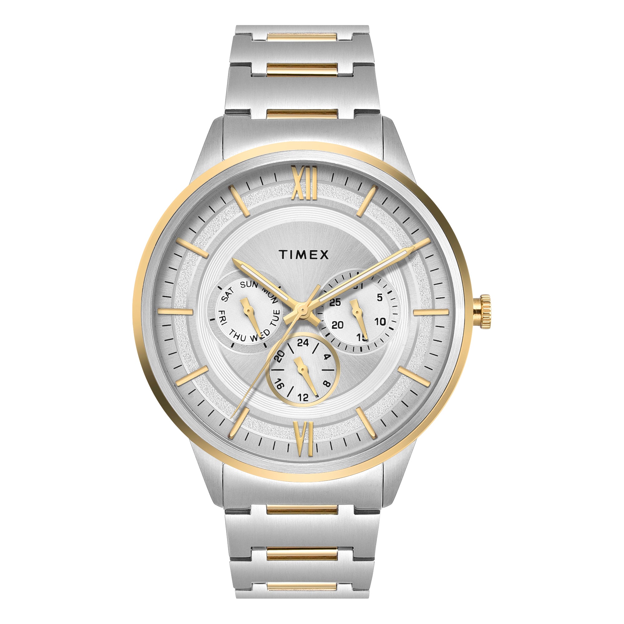 Timex TWEG28001 Silver Men 42 mm Round Watch