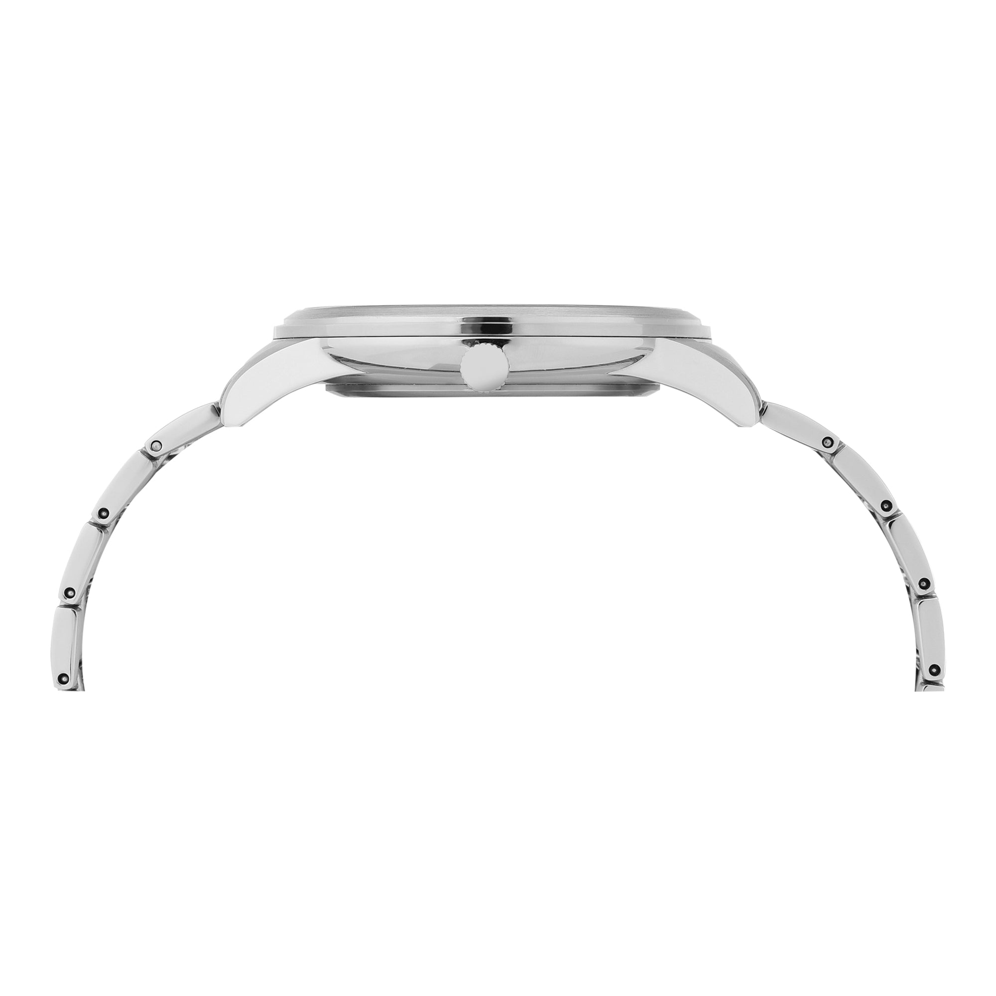 Timex  Silver Round Quartz Men Watch