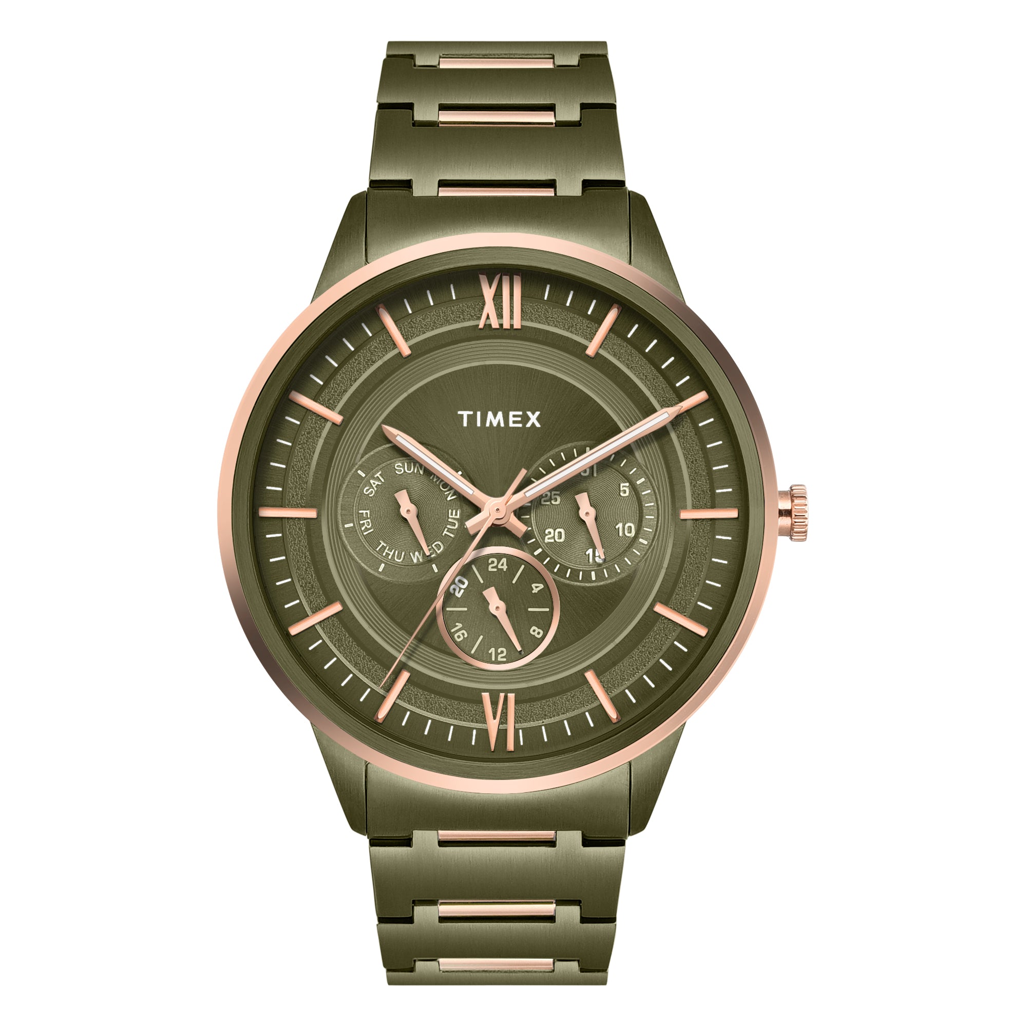 Timex  Green Round Quartz Men Watch