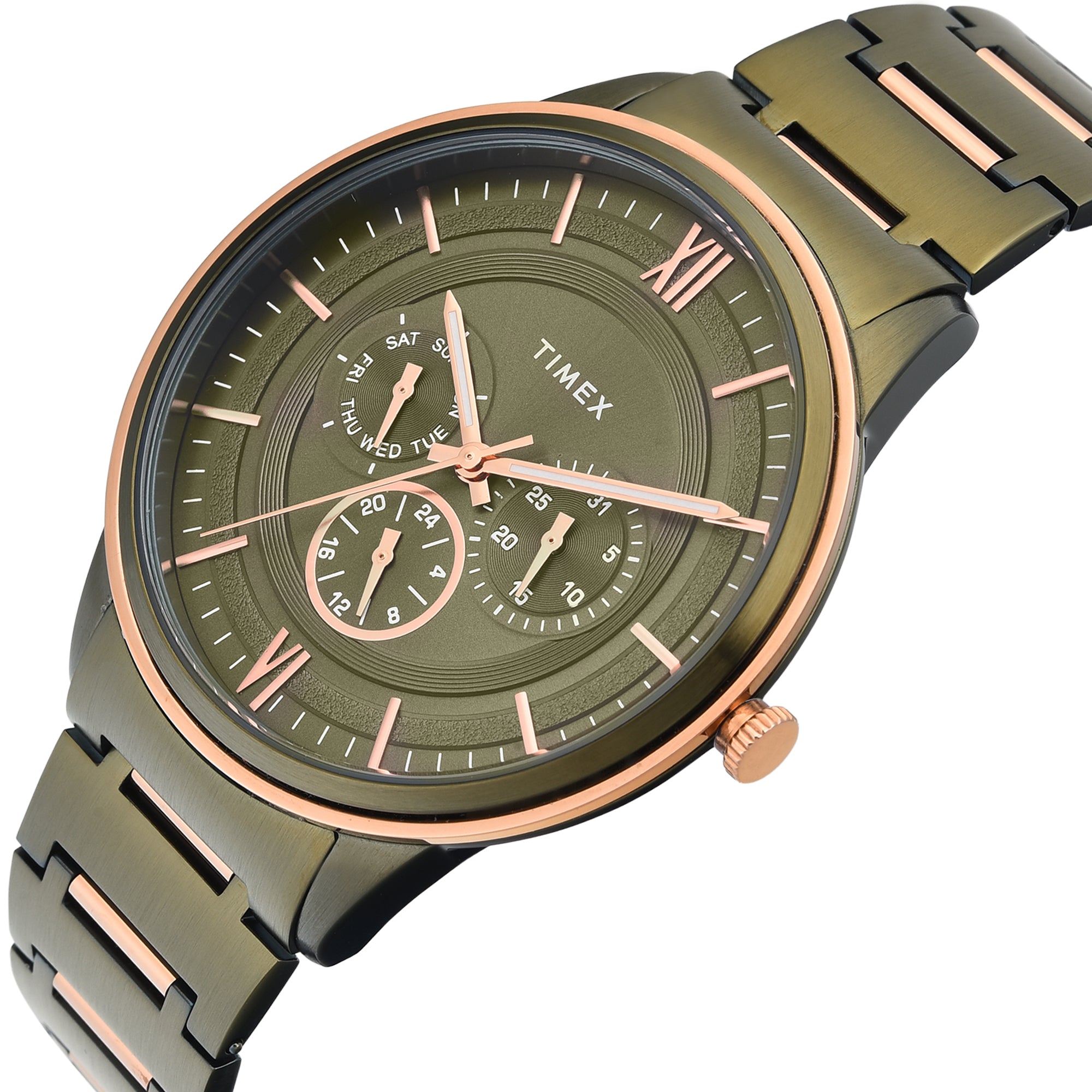 Timex  Green Round Quartz Men Watch