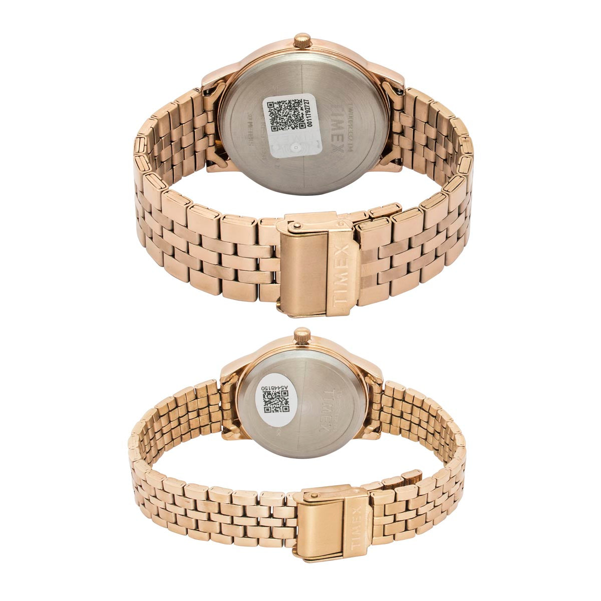 Timex  Blue Round Quartz Pair Watch