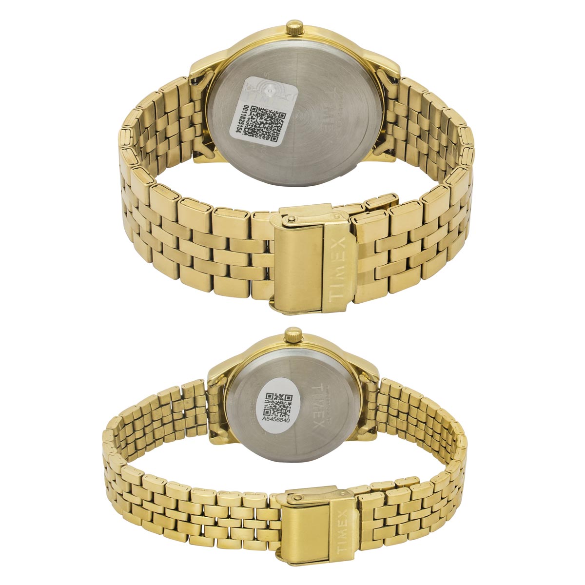 Timex  Green Round Quartz Pair Watch