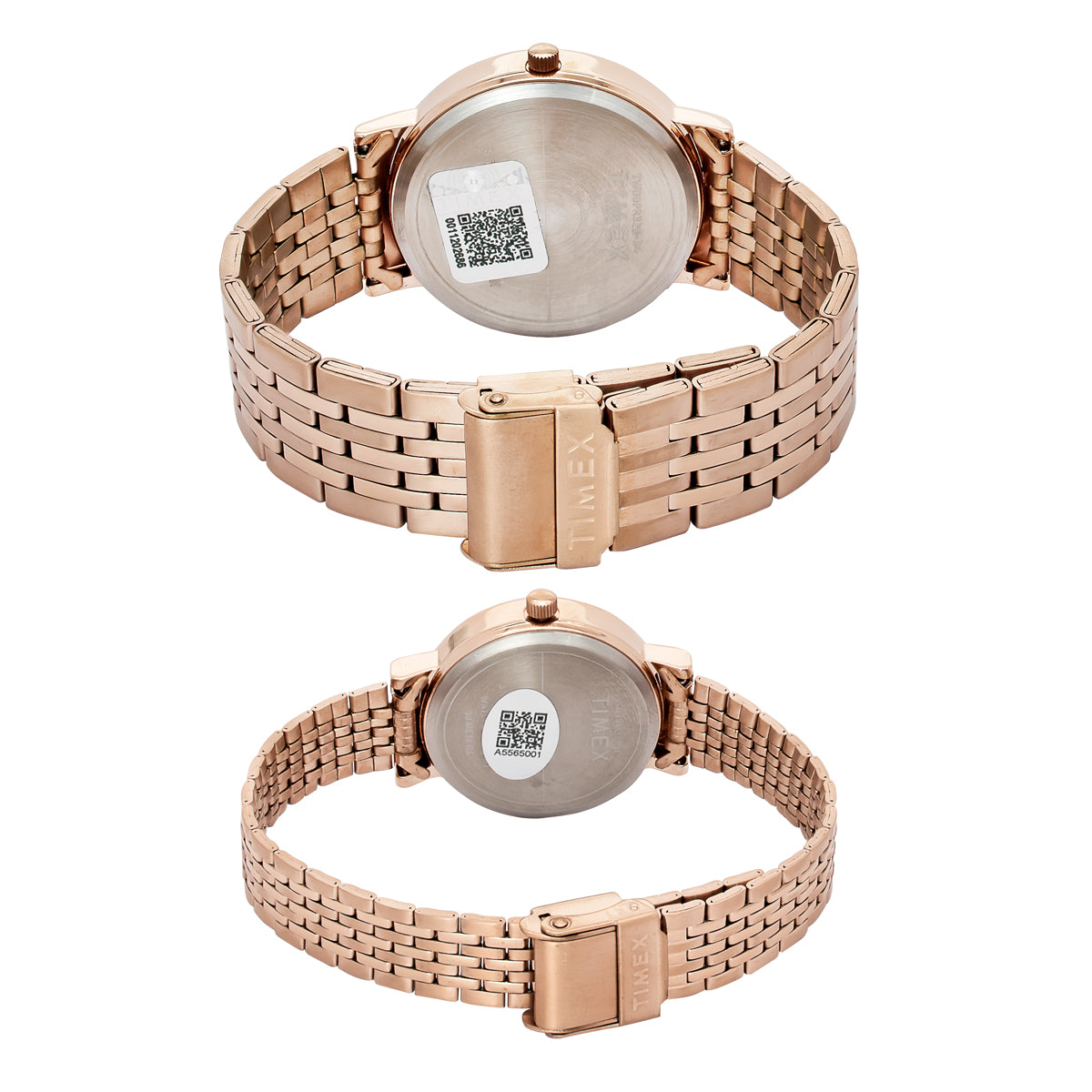 Timex Trendline Round 21mm Brown Dial Analog Pair Watch - TW00PR328