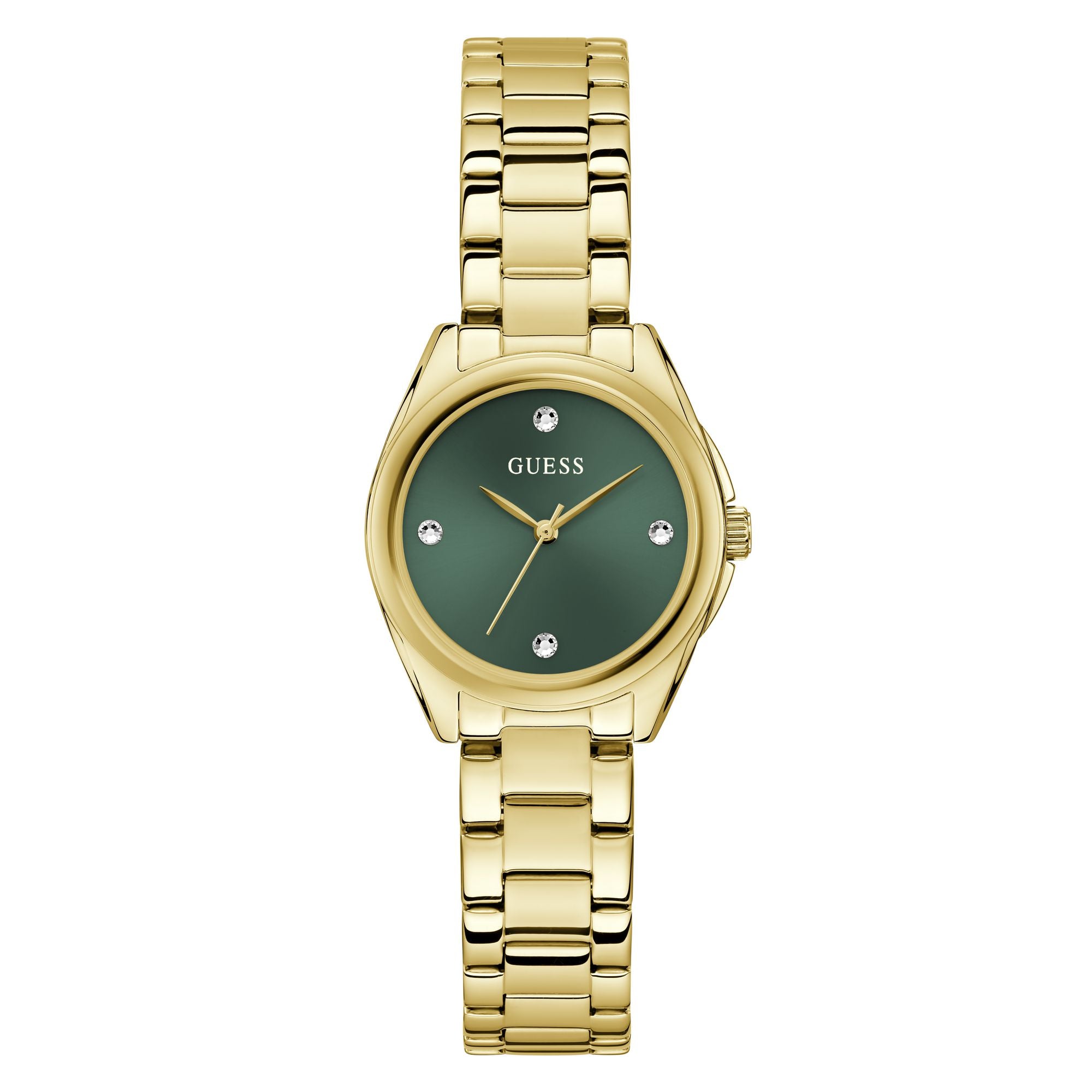 Guess Gd Bette Green Round Quartz Women Watch Watch Guess