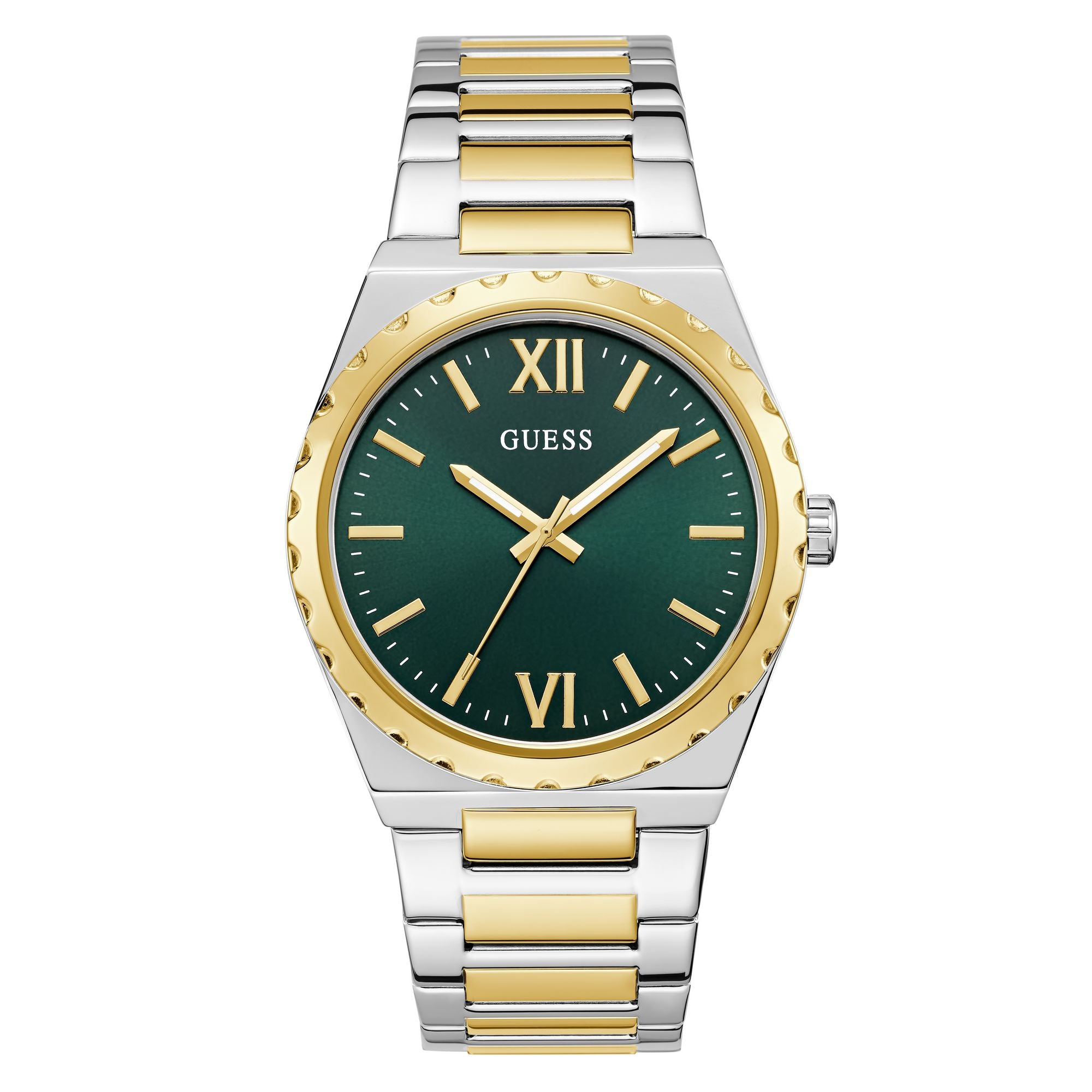 Guess Gd Central Green Round Quartz Men Watch Watch Guess