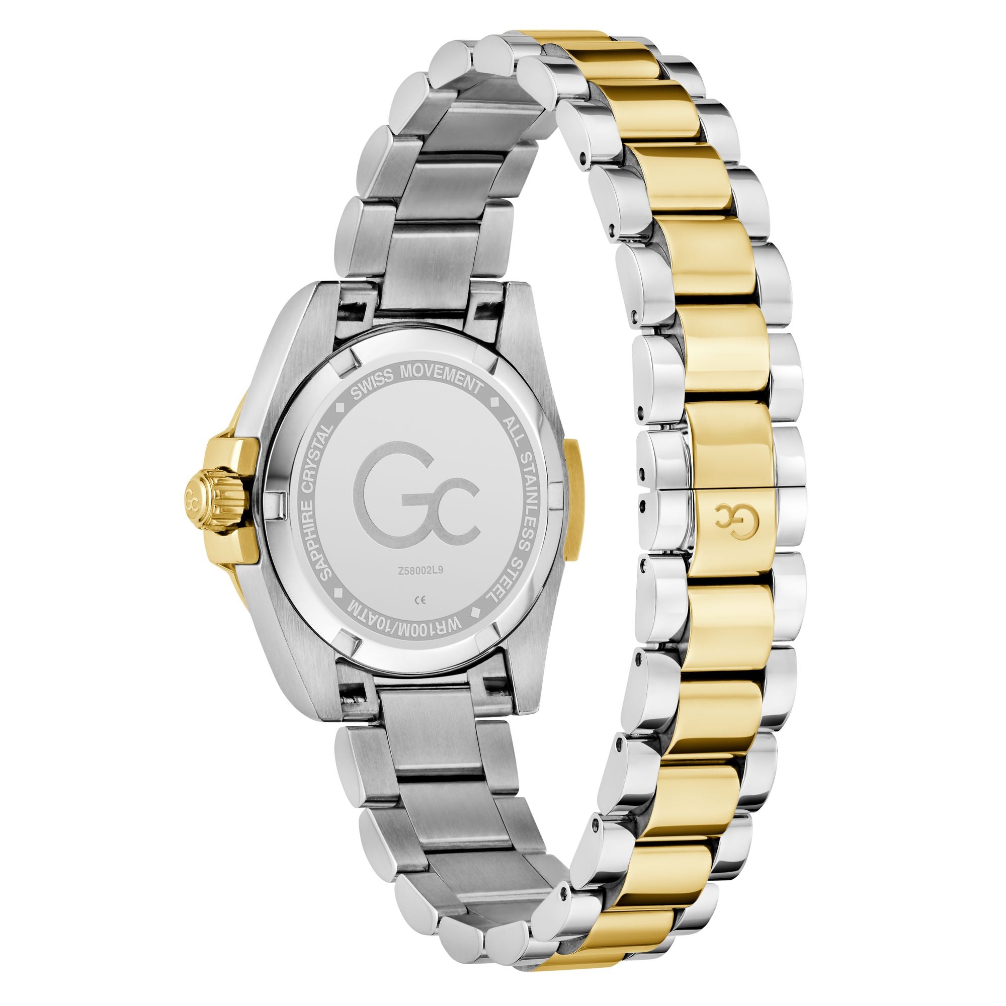 Gc Bolt Lady Green Round Quartz Women Watch - Guess Collection