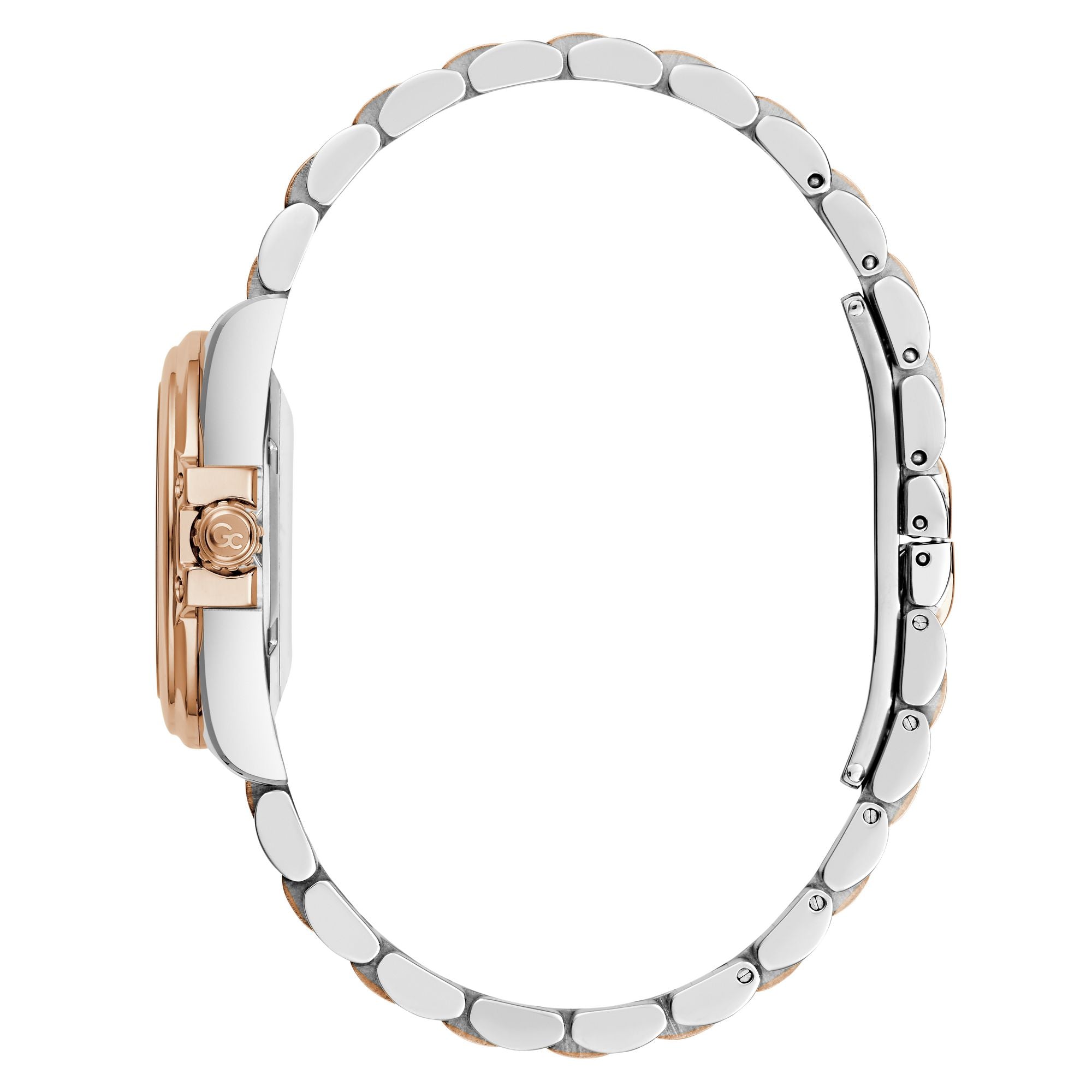 Gc Bolt Lady White Round Quartz Women Watch - Guess Collection