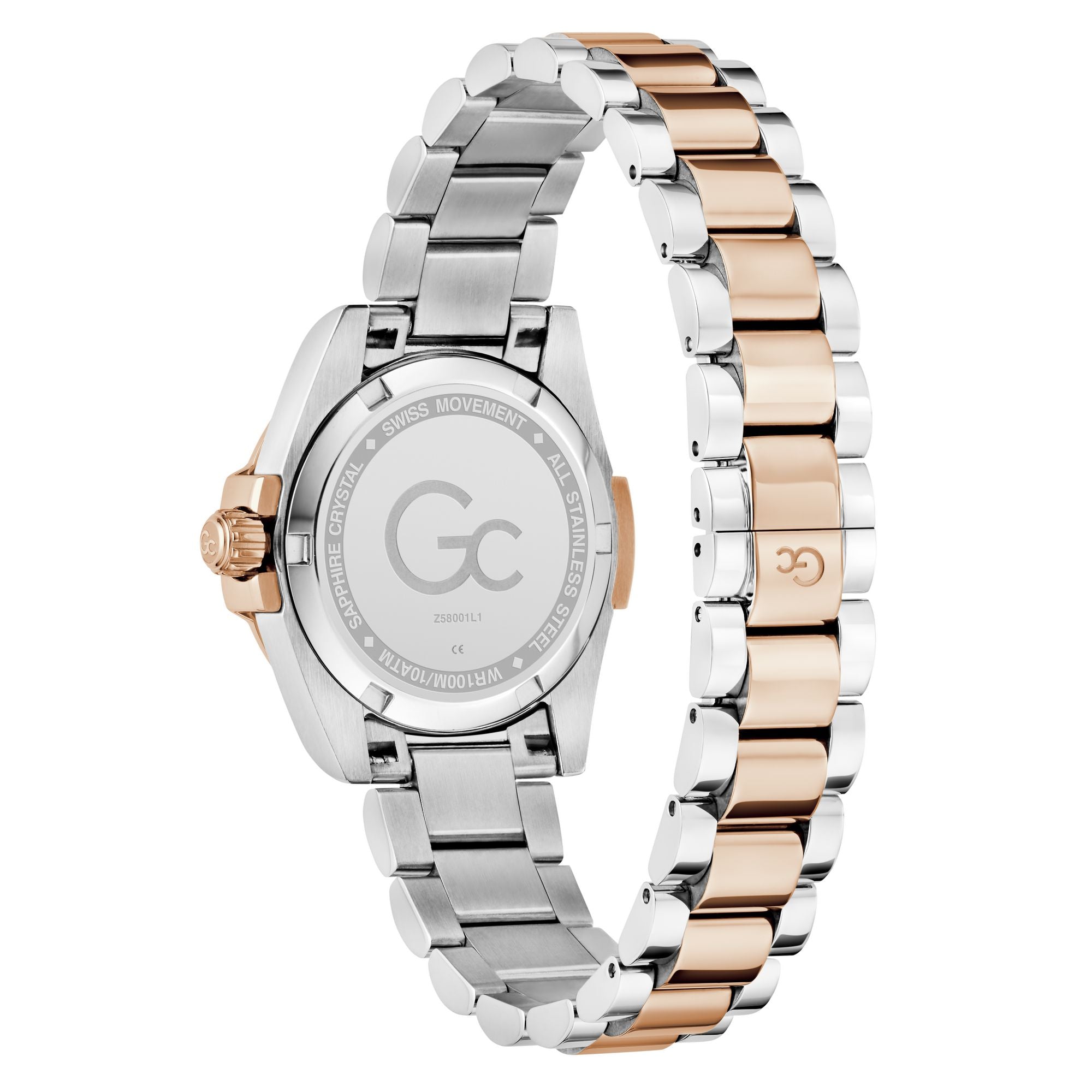 Gc Bolt Lady White Round Quartz Women Watch - Guess Collection