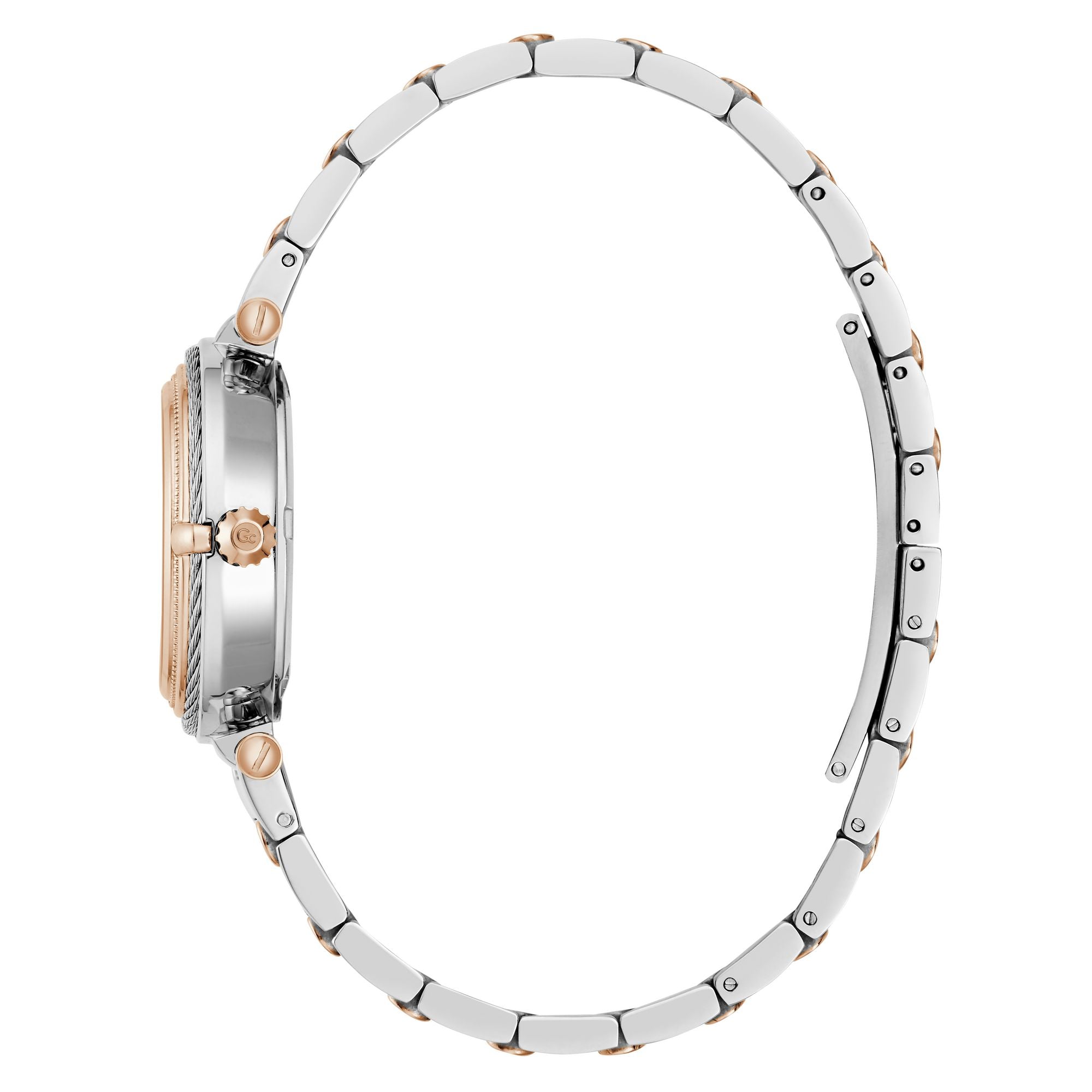 Gc Vogue Cable White Round Quartz Women Watch - Guess Collection