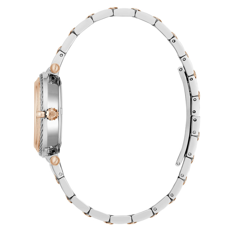 Gc Vogue Cable White Round Quartz Women Watch - Guess Collection Watch Gc