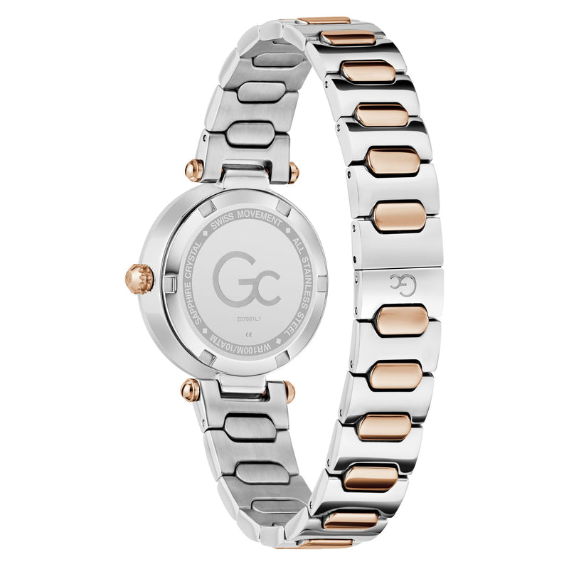 Gc Vogue Cable White Round Quartz Women Watch - Guess Collection Watch Gc