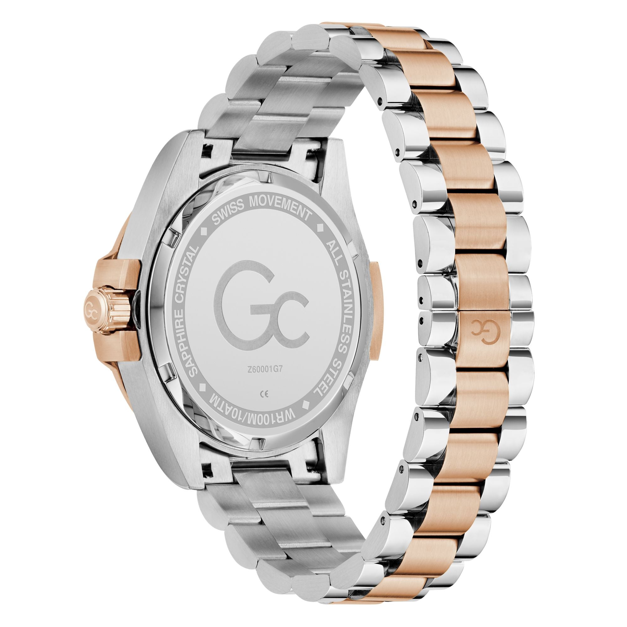 Gc Bolt Blue Round Quartz Men Watch - Guess Collection Watch Gc
