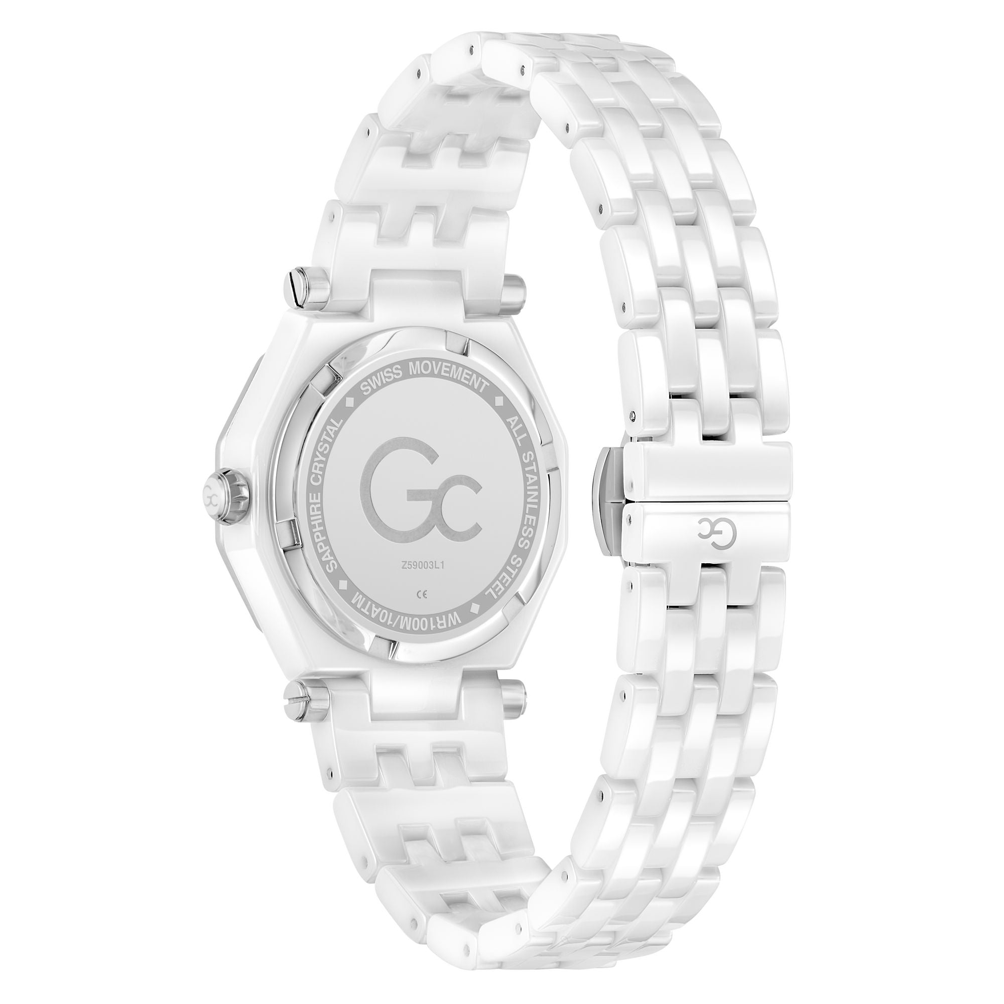 Gc Gleam White Round Quartz Women Watch - Guess Collection