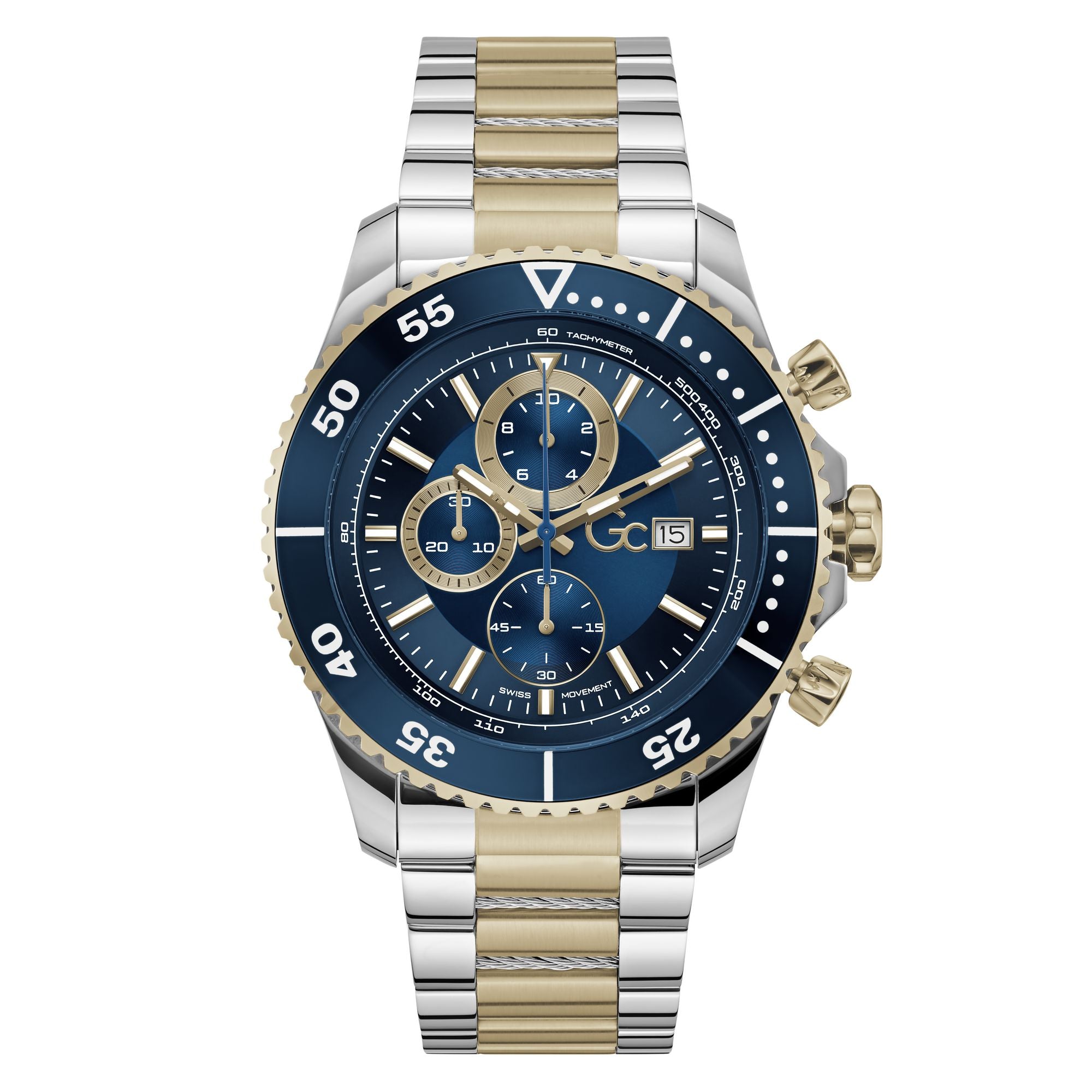 Gc Speedracer Blue Round Quartz Men Watch - Guess Collection
