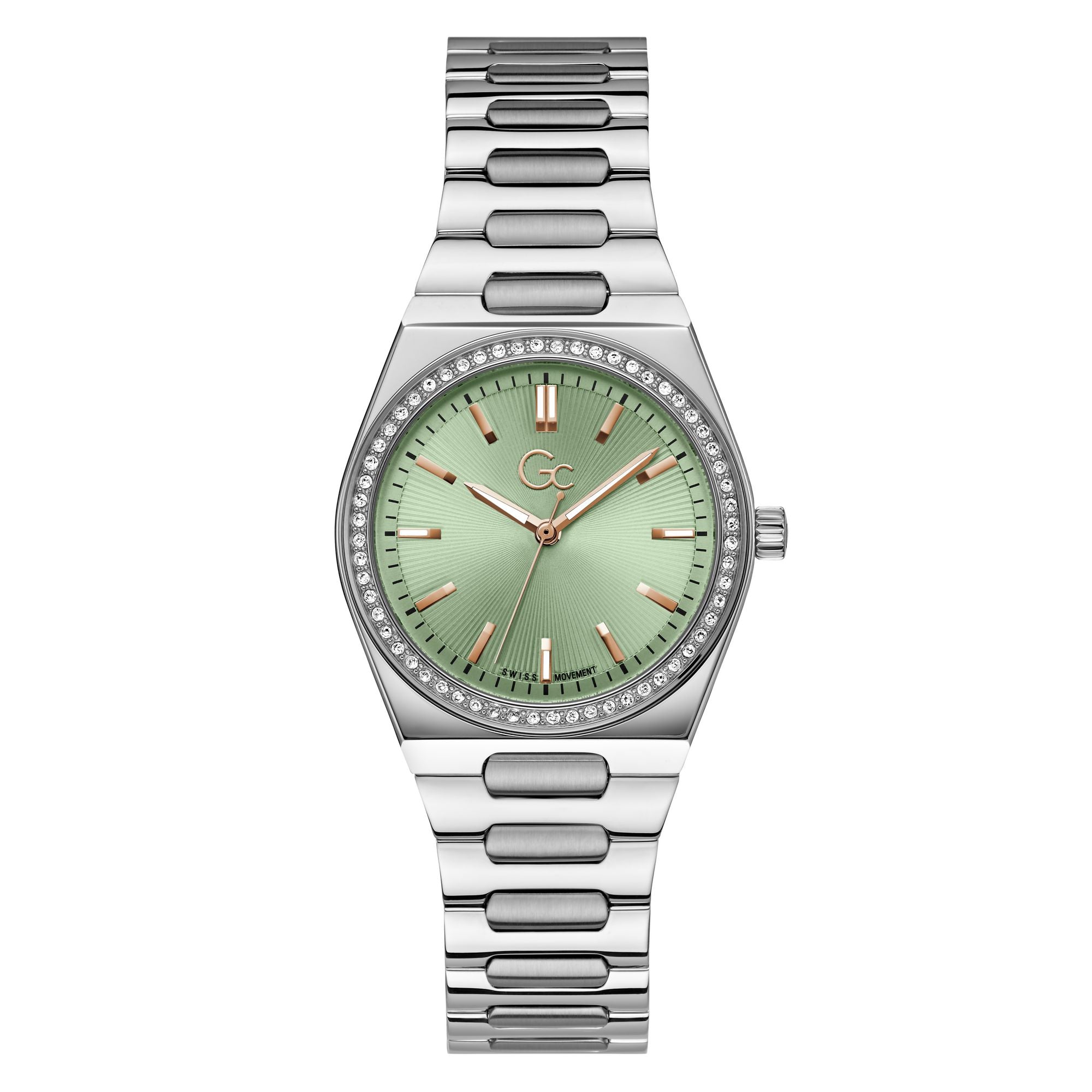 Gc Prodigy Lady Green Round Quartz Women Watch - Guess Collection