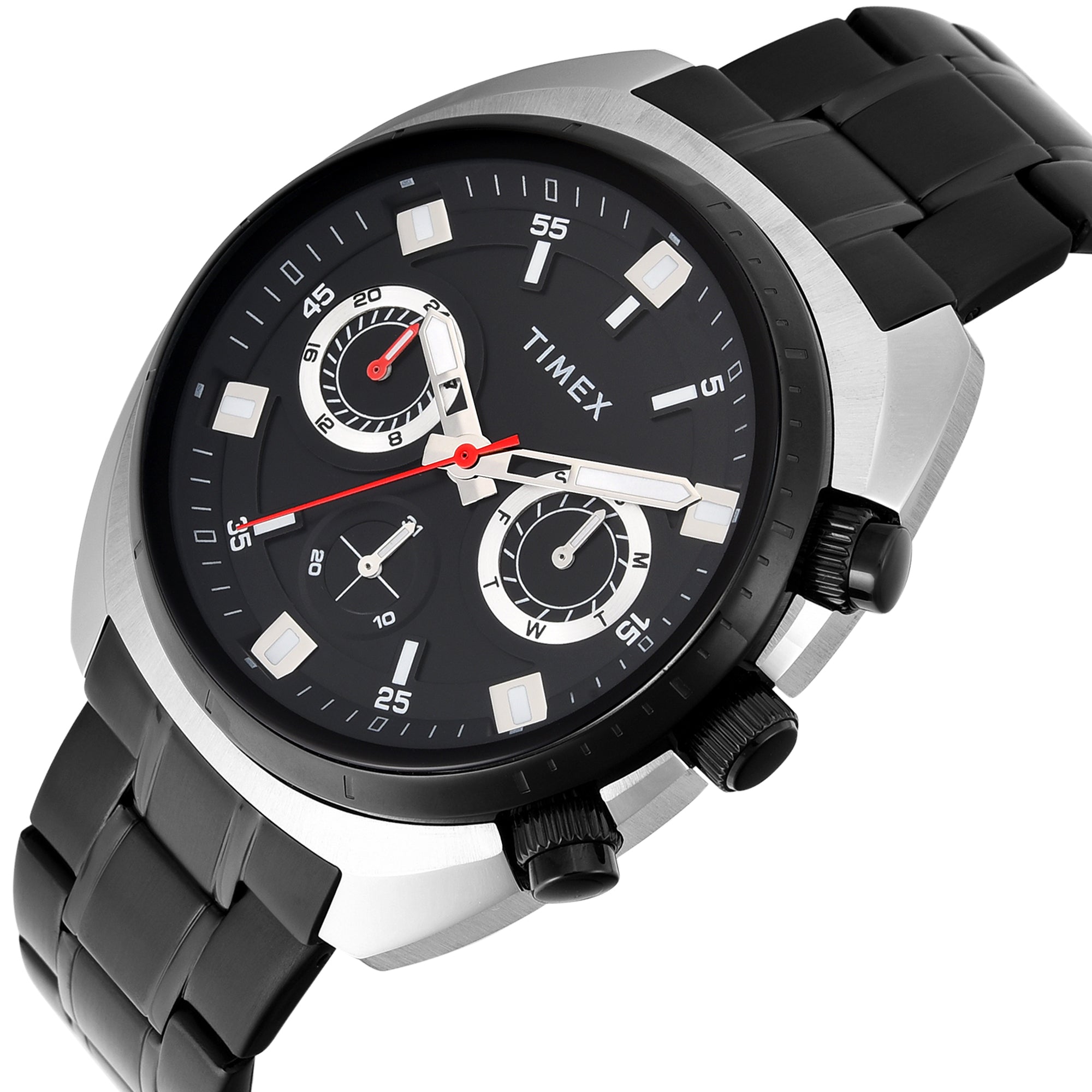 Timex  Black Round Quartz Men Watch
