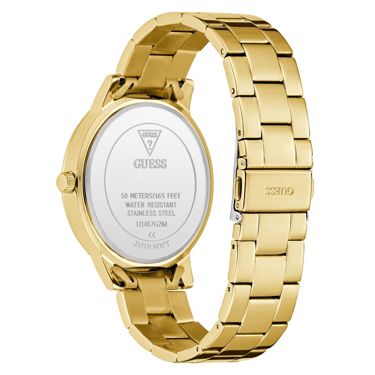 Guess Gd Wyatt Champagne Round Quartz Men Watch Watch Guess