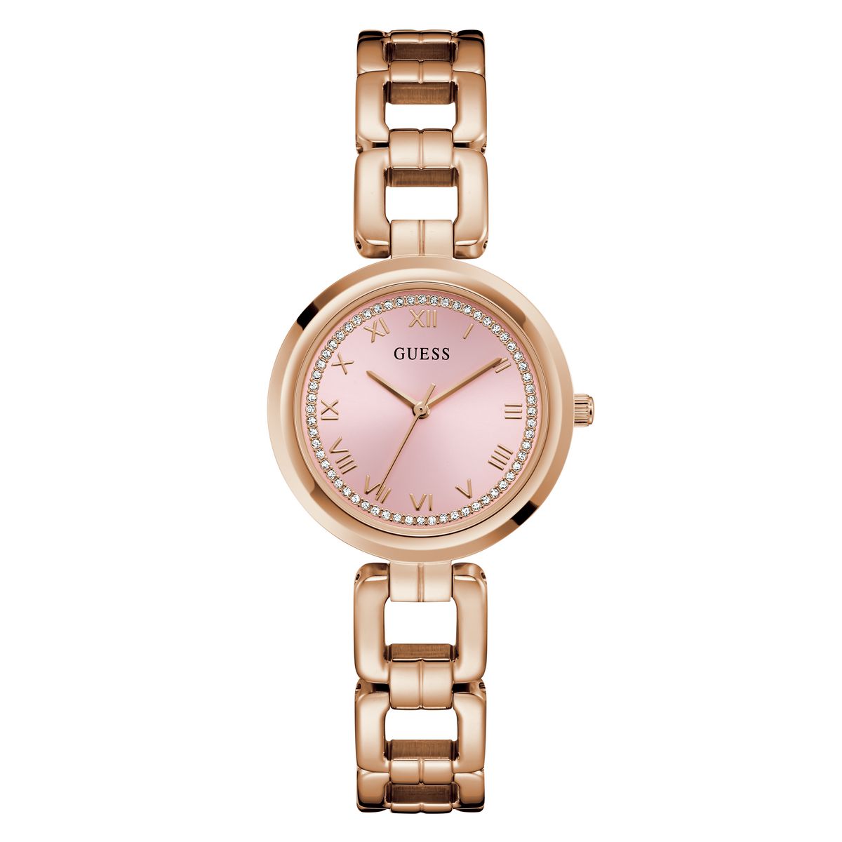 Guess Gd Millie Pink Round Quartz Women Watch Watch Guess